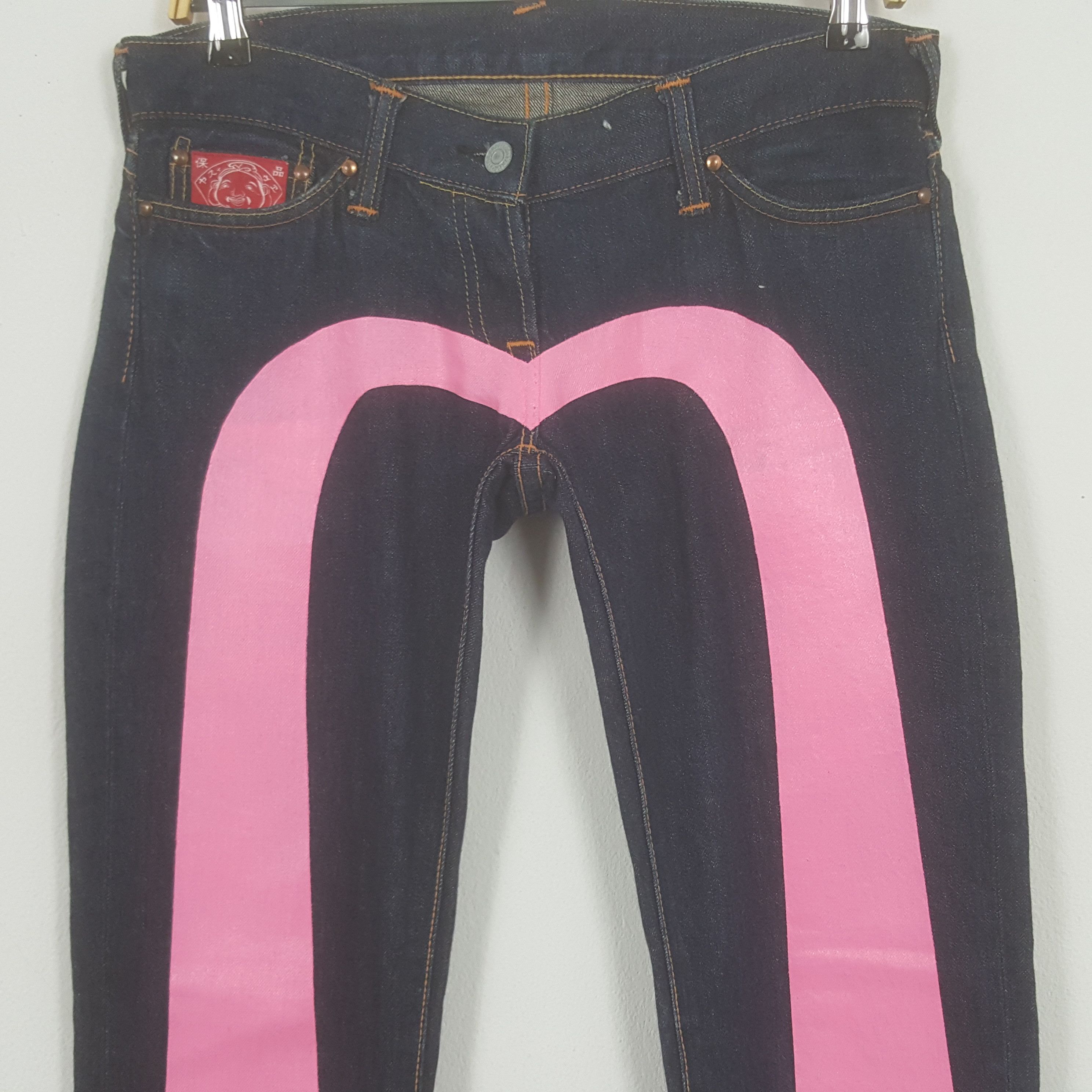 Evisu Vintage Evisu Japanese Brand Daicock Pink Art Custom Jeans Size 32" / US 10 / IT 46 - 2 Thumbnail