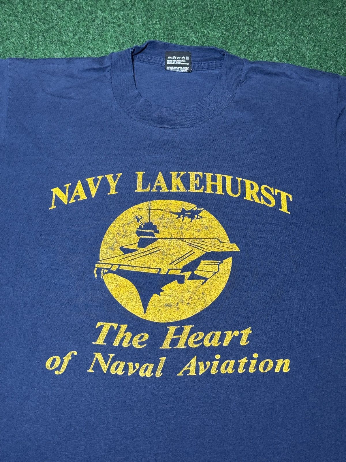 Vintage Vintage 90s Navy Naval Aviation Aircraft Carrier T Shirt Size US M / EU 48-50 / 2 - 2 Thumbnail