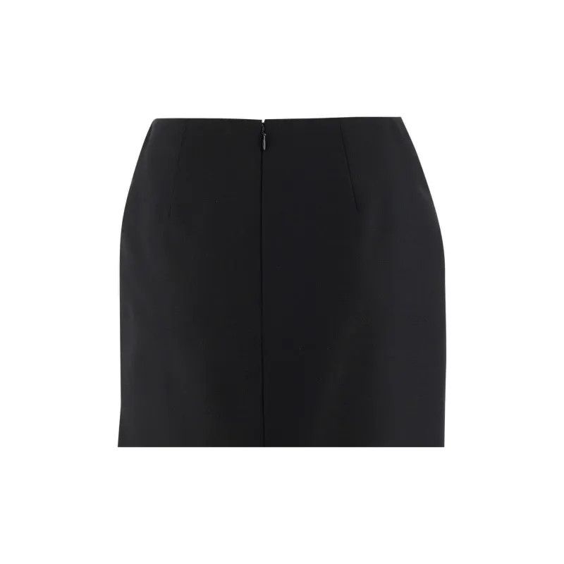 Alexander McQueen o1y0325 Mini Skirt in Black Size 25" / US 0 / IT 36 - 3 Thumbnail
