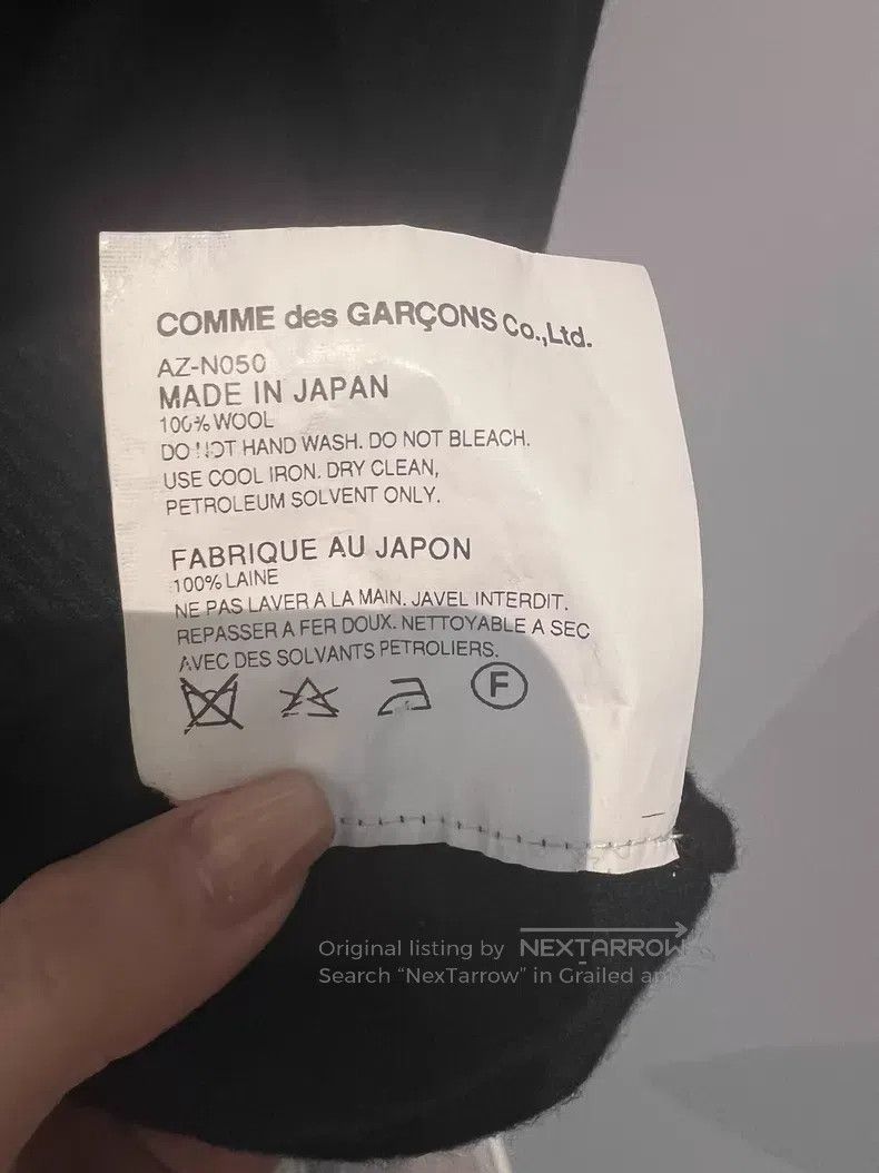 Comme des Garcons Comme Des Garcons Black Wool Cardigan Size XL / US 12-14 / IT 48-50 - 8 Thumbnail