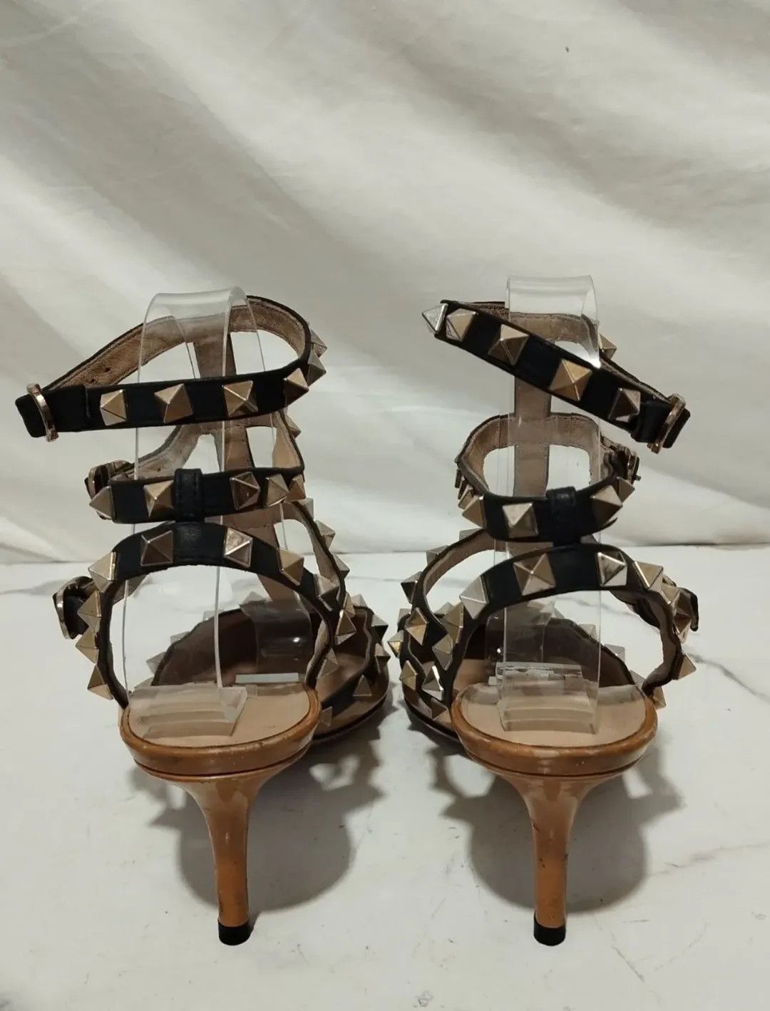 RED Valentino Valentino Garavani Rockstud Caged Pumps 6cm Heels Size US 6 / IT 36 - 6 Thumbnail