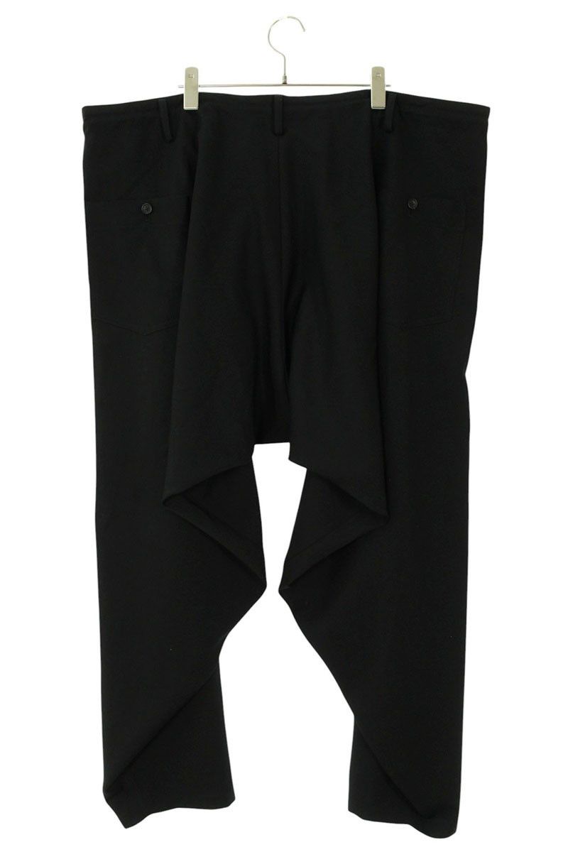 Yohji Yamamoto Yohji Yamamoto // Draped long pants with side gussets Size US 44 / EU 60 - 1 Thumbnail