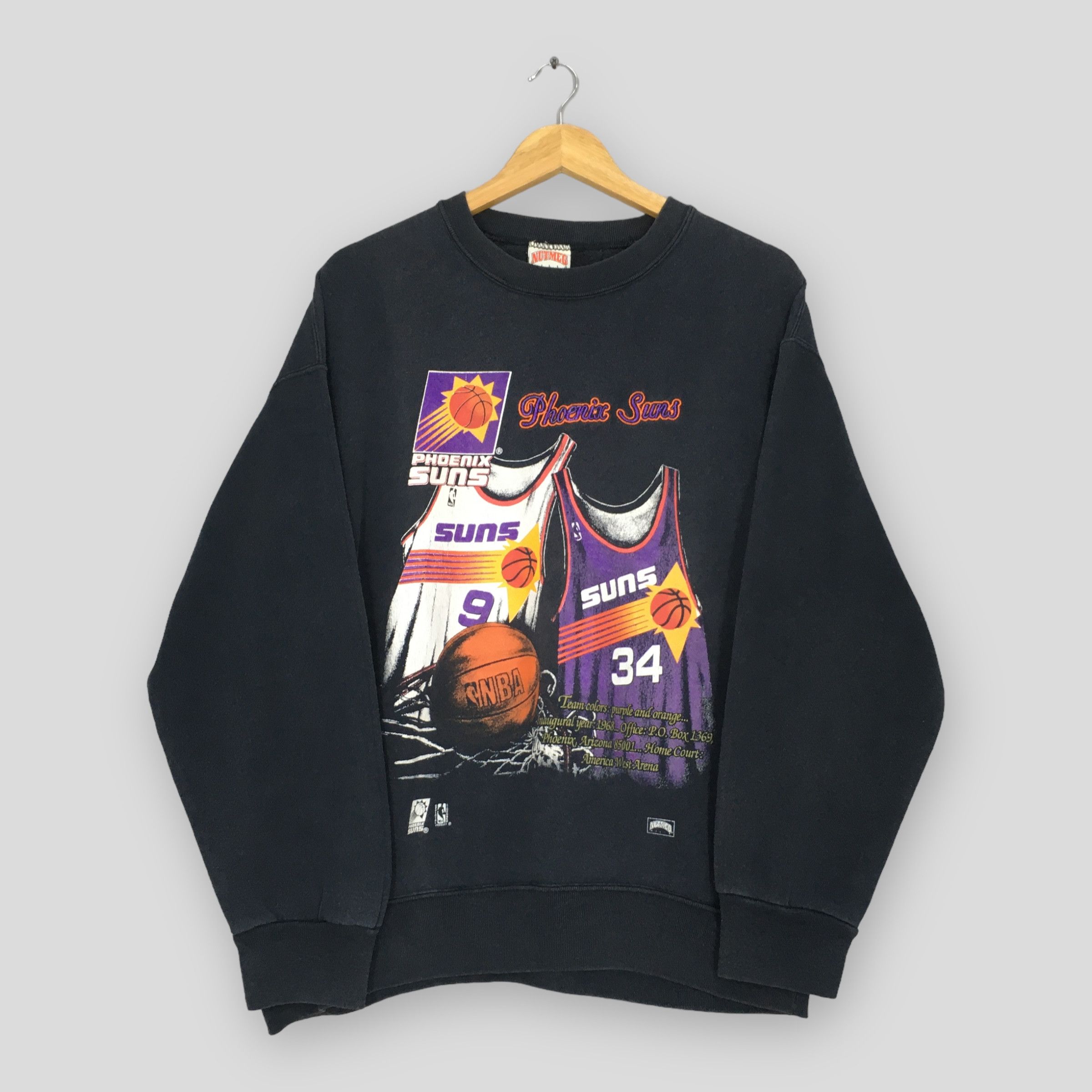 NBA × Nutmeg × Vintage Vintage 90s Phoenix Suns NBA Sweatshirt Large Size US L / EU 52-54 / 3 - 1 Thumbnail