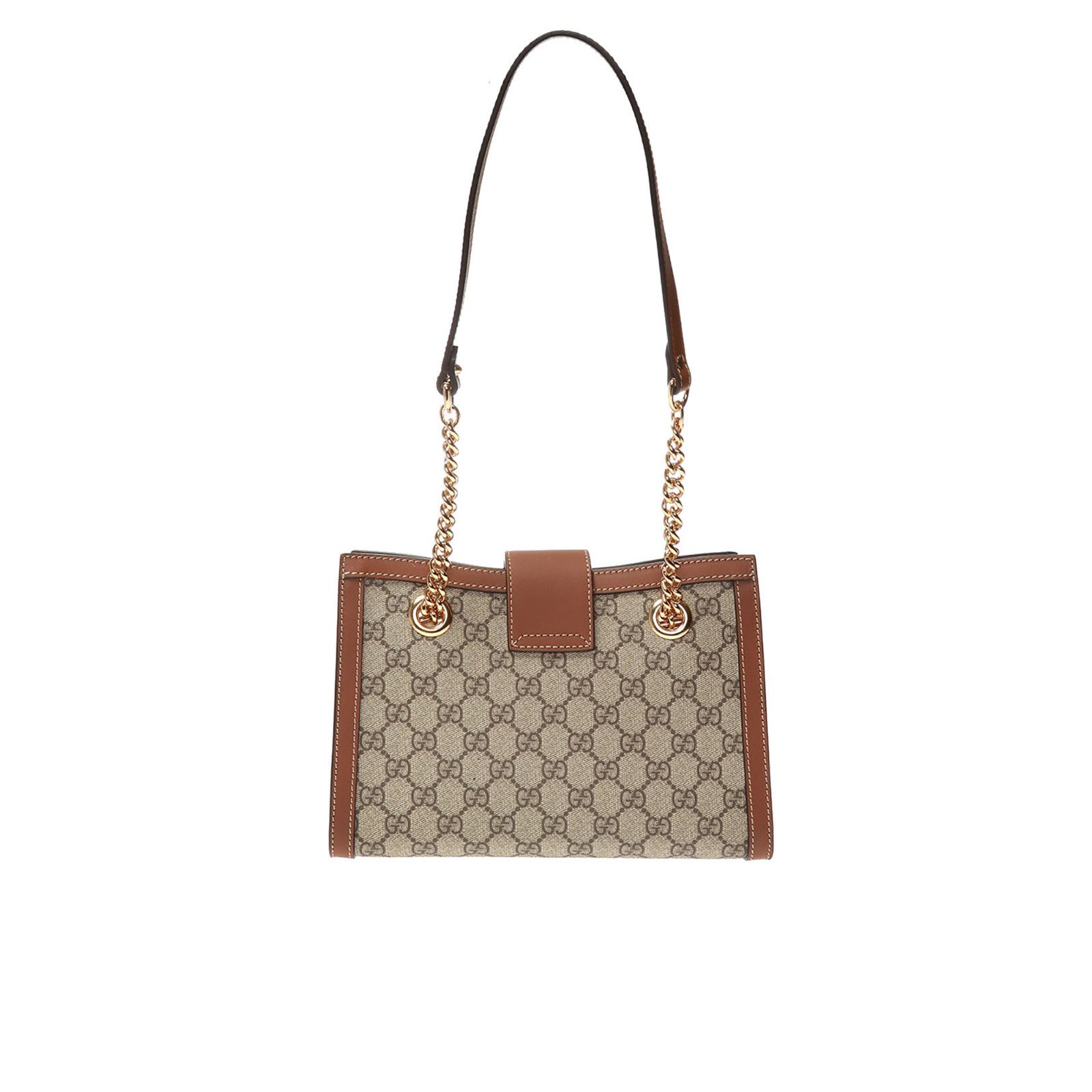 Gucci GUCCI Padlock Medium $2390 Beige And Ebony Canvas Shoulder B Size ONE SIZE - 2 Thumbnail