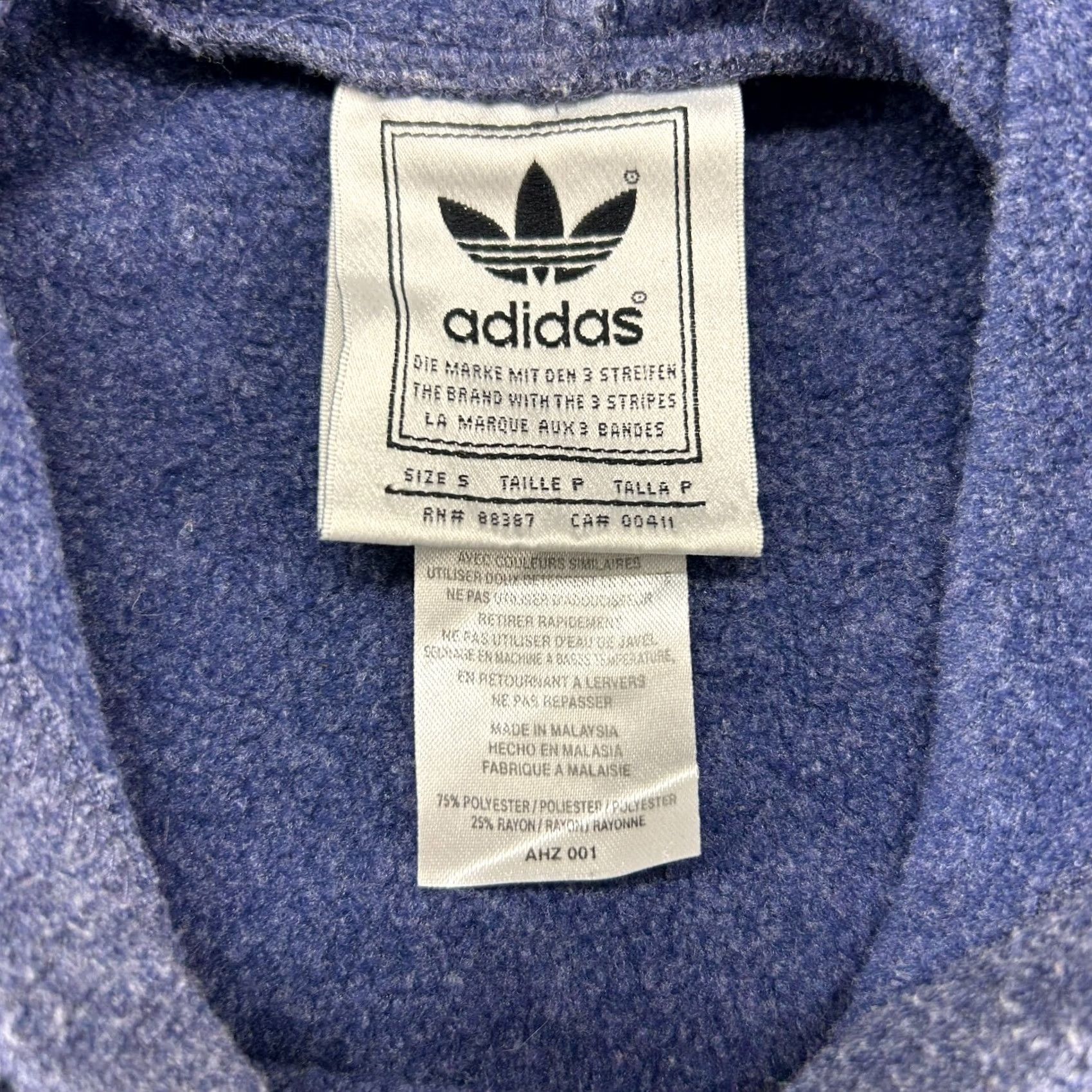Adidas VINTAGE Adidas Hoodie Mens M Blue Navy Pullover Trefoil Fleece 90s Century Size US M / EU 48-50 / 2 - 4 Thumbnail