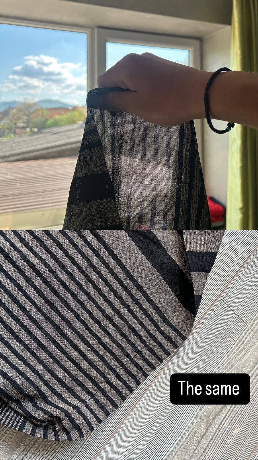 Issey Miyake Archive 1980’s Issey Miyake Permanente Striped Wool Skirt Size 25" / US 0 / IT 36 - 21 Thumbnail