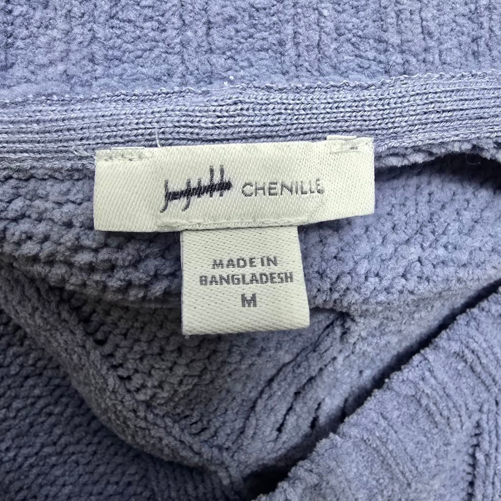 J. Jill Women's J.Jill Blue Chenille Crew Neck Sweater M Size M / US 6-8 / IT 42-44 - 6 Thumbnail