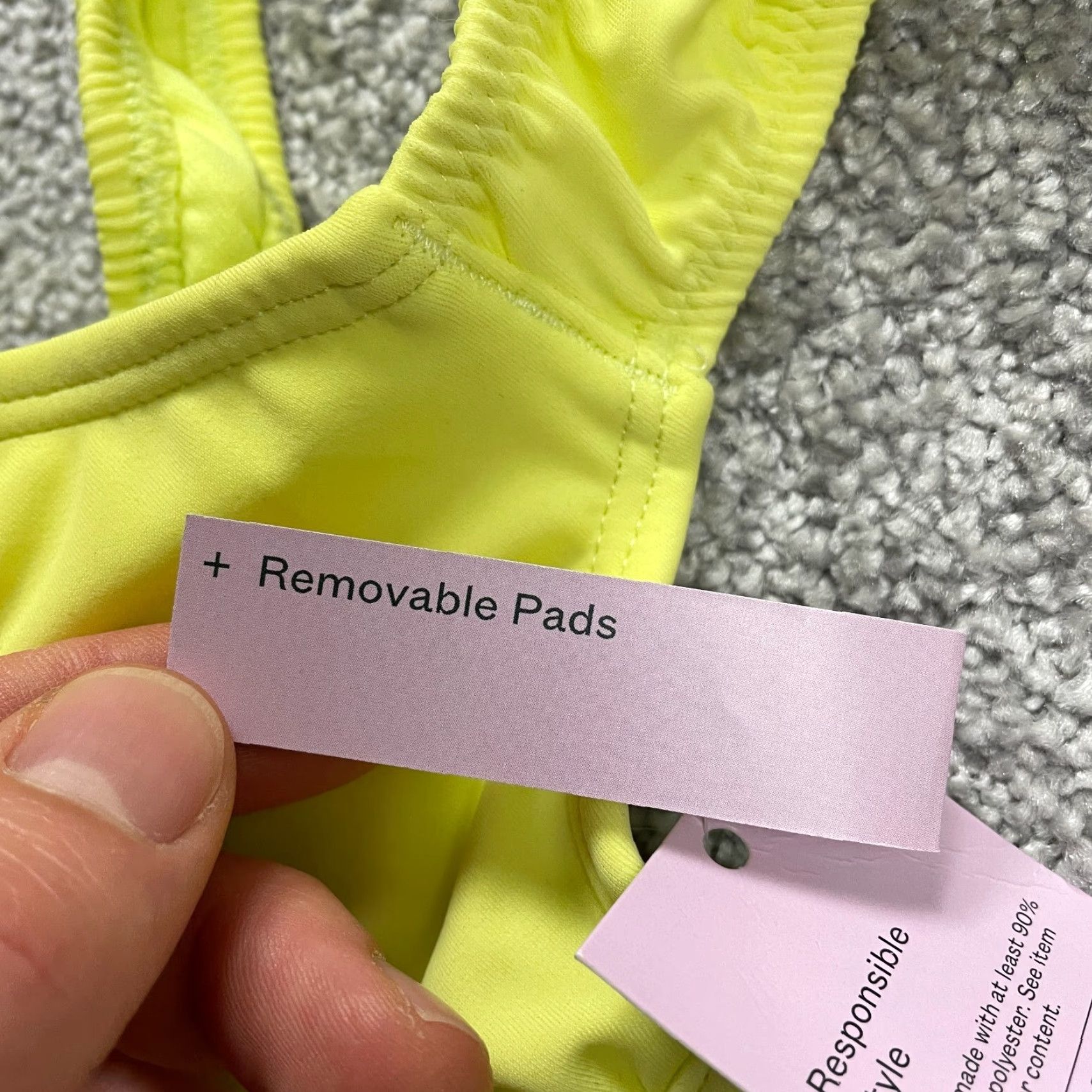 Vintage Wild Fable Bikini Top Womens S Solid Yellow Beach Summer NWT Size S / US 4 / IT 40 - 7 Thumbnail
