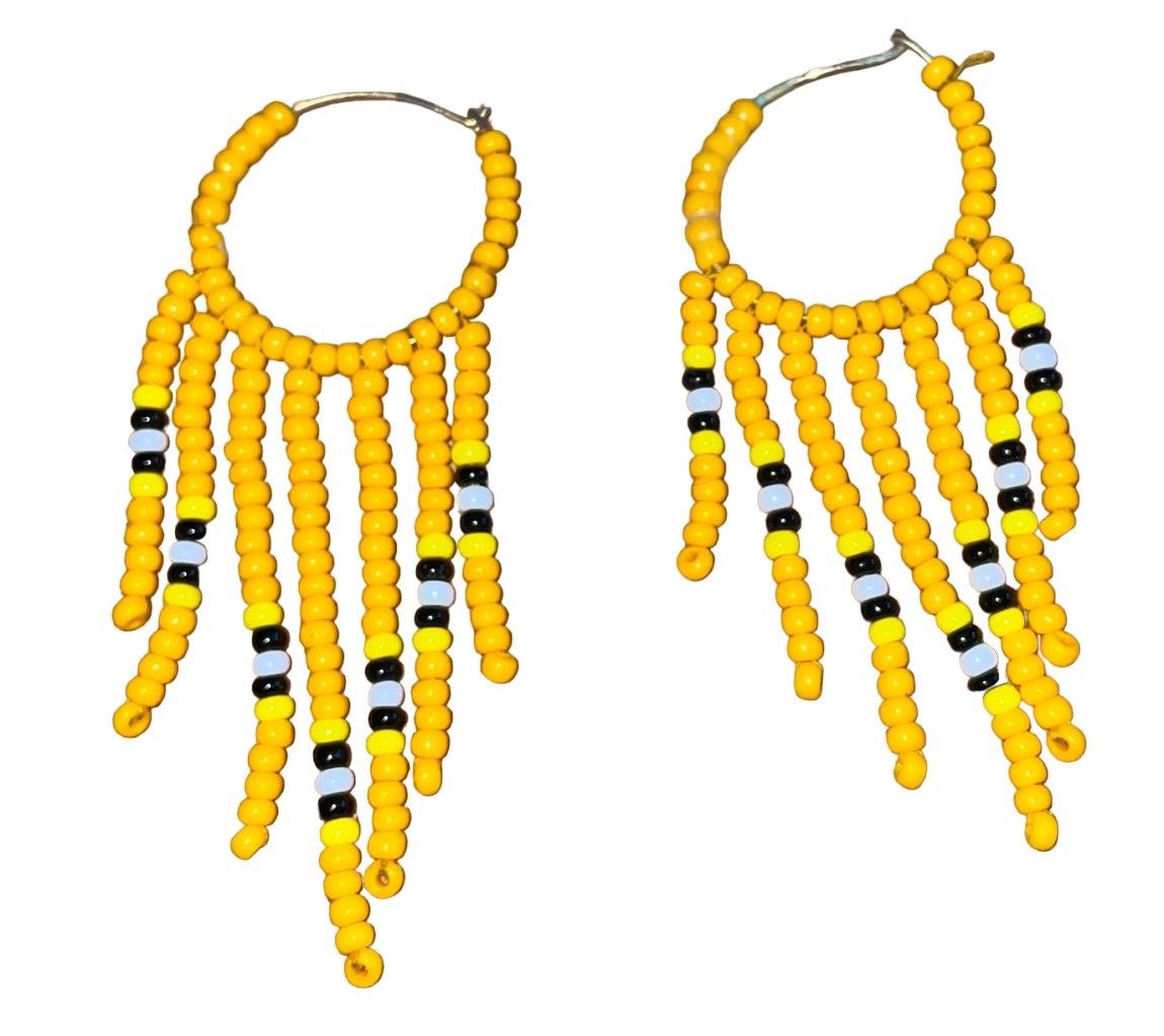 Vintage Vintage 1970’s Custom Made Native American Earrings Size ONE SIZE - 1 Thumbnail