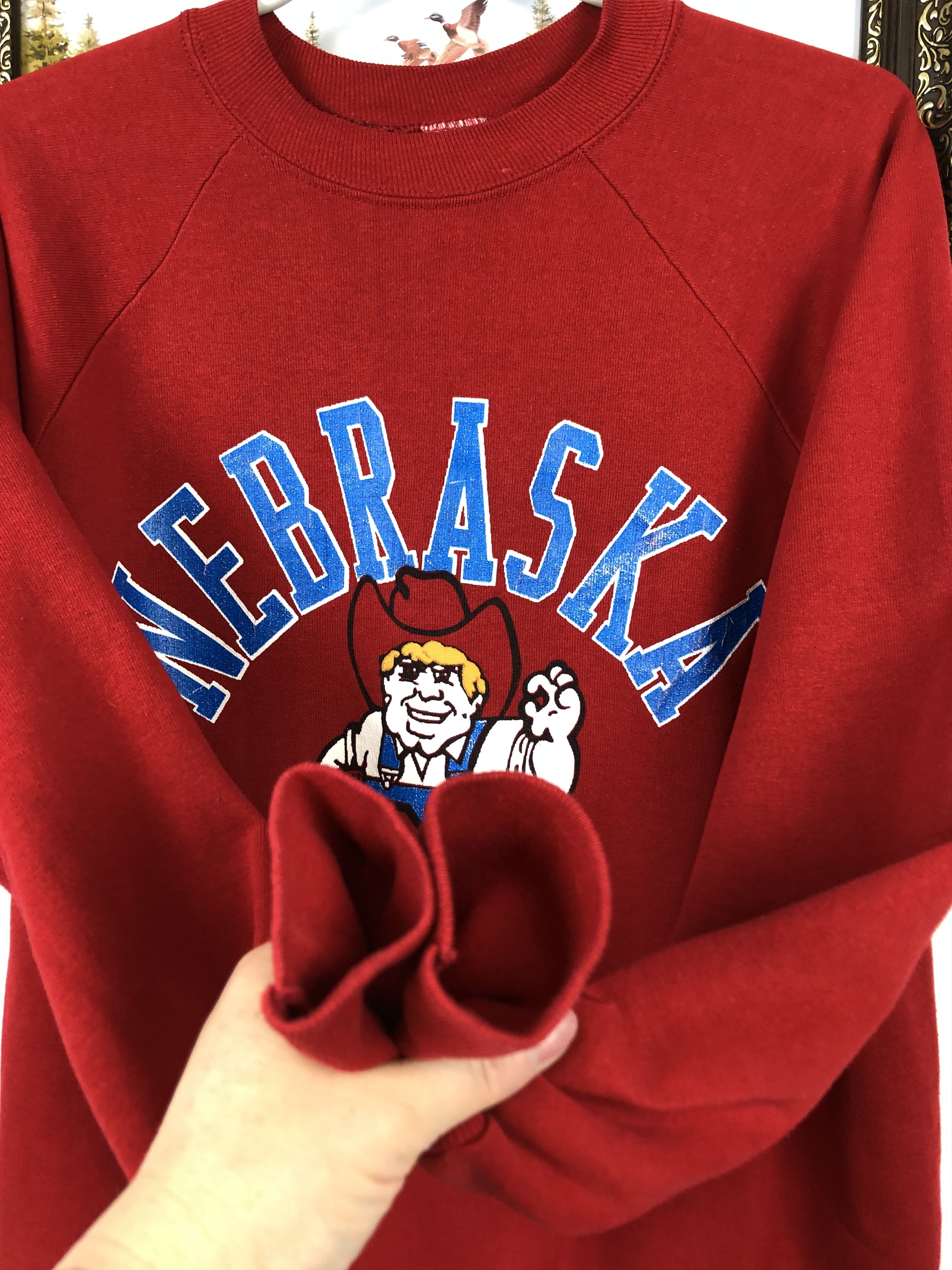 Vintage Vintage Nebraska Huskers Sweatshirt Football University Size US M / EU 48-50 / 2 - 7 Thumbnail