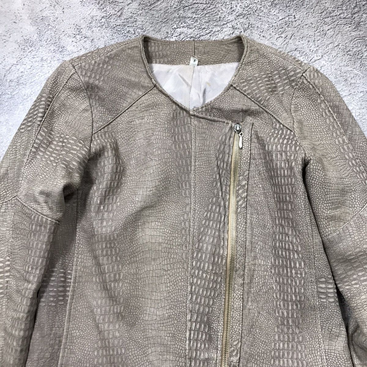 Vintage Vintage 90s Quilted Chore Jacket Workwear Grunge Tan Baggy M Size M / US 6-8 / IT 42-44 - 2 Thumbnail