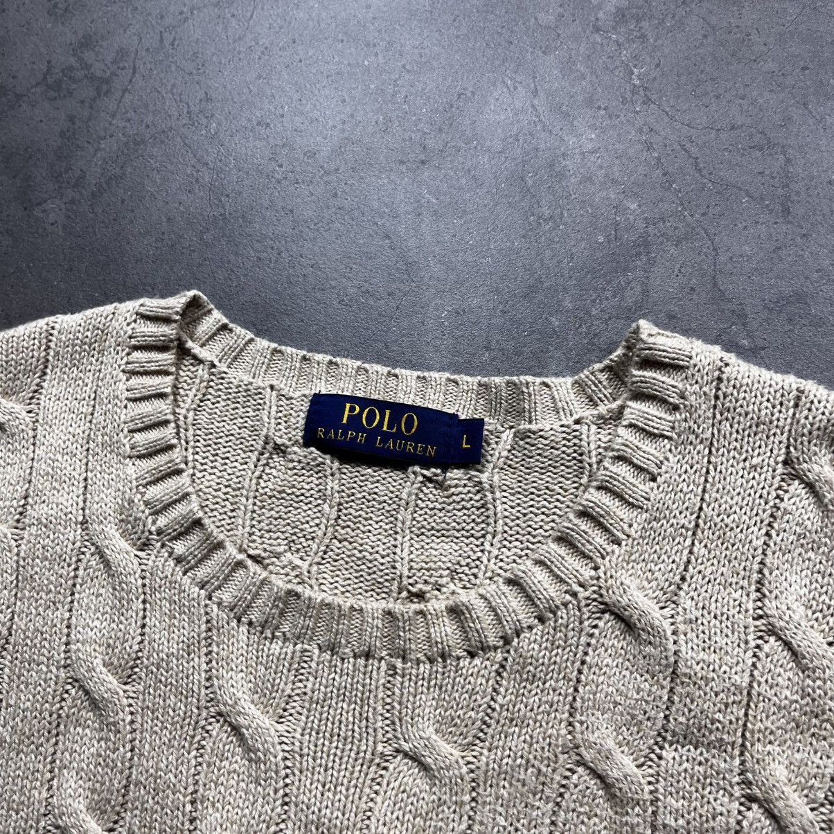 Polo Ralph Lauren Vintage Polo Ralph Lauren Cable Knit Sweater Old Money Mens Size US L / EU 52-54 / 3 - 7 Thumbnail