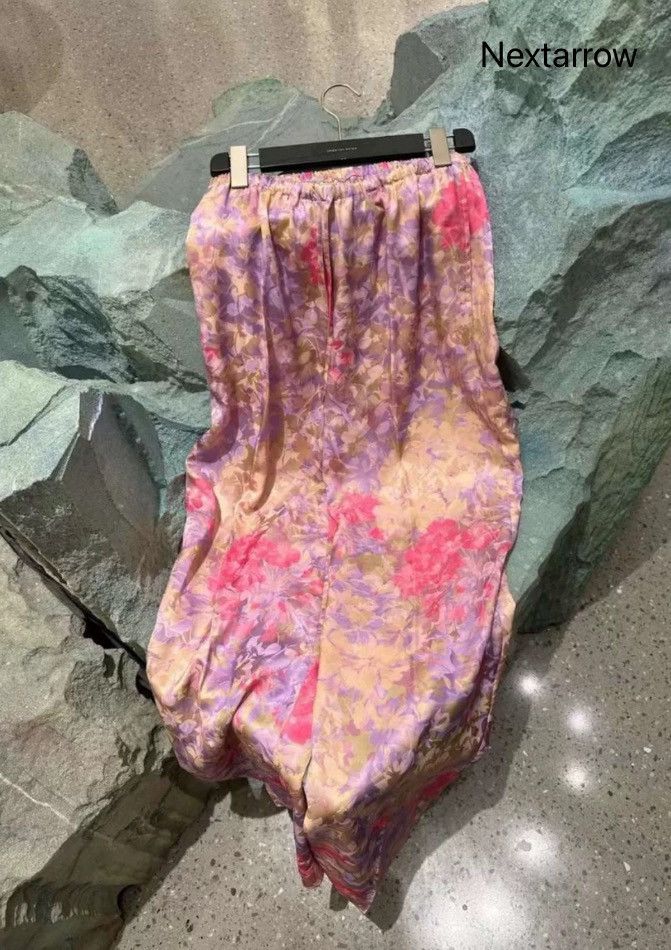 Dries Van Noten Dries van noten Silk straight leg pants 2412-Nextarrow Size US 36 / EU 52 - 1 Thumbnail