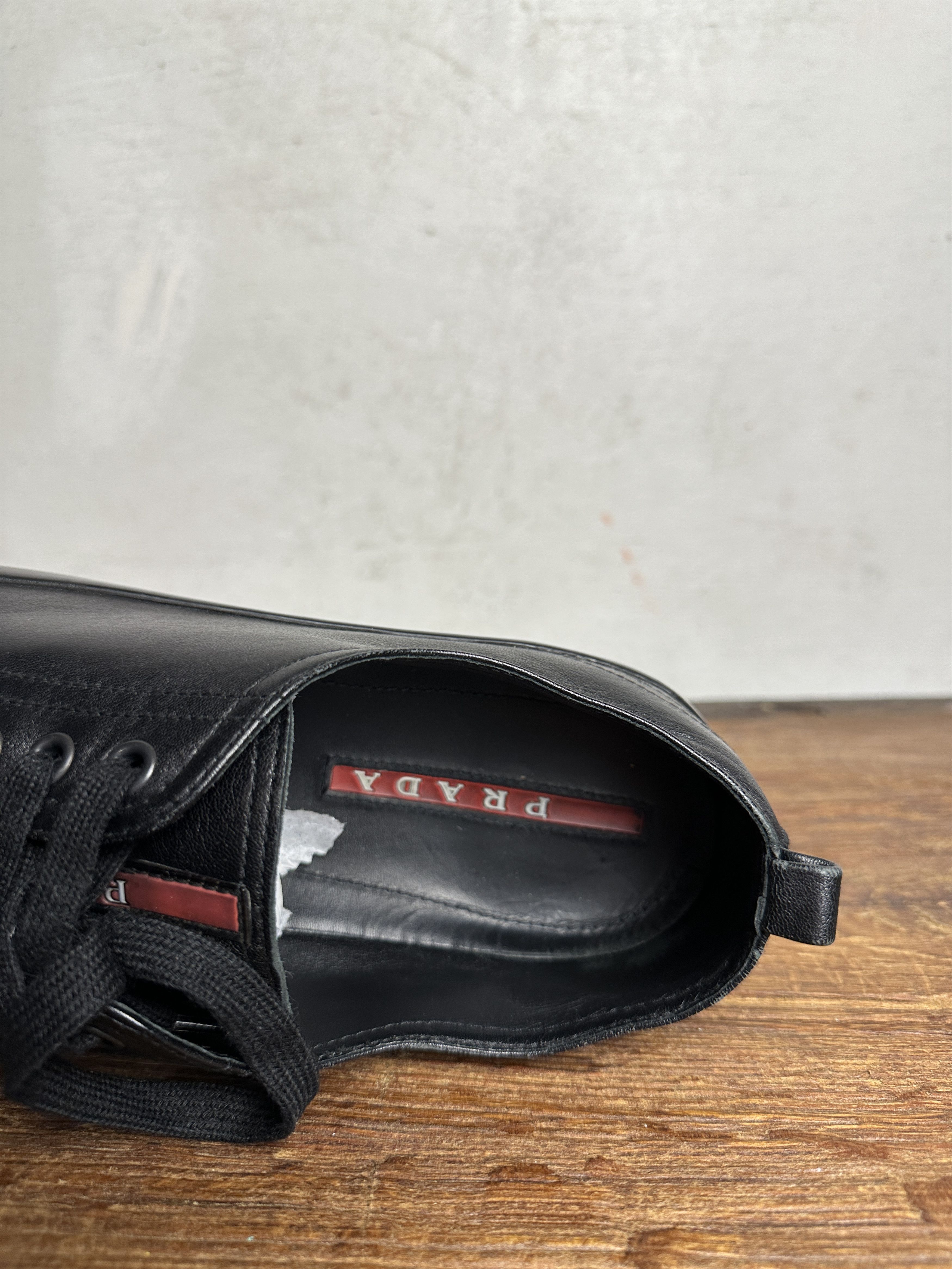 Prada Prada Scamosciato Aviator Black Sneakers Size US 9.5 / EU 42-43 - 7 Thumbnail