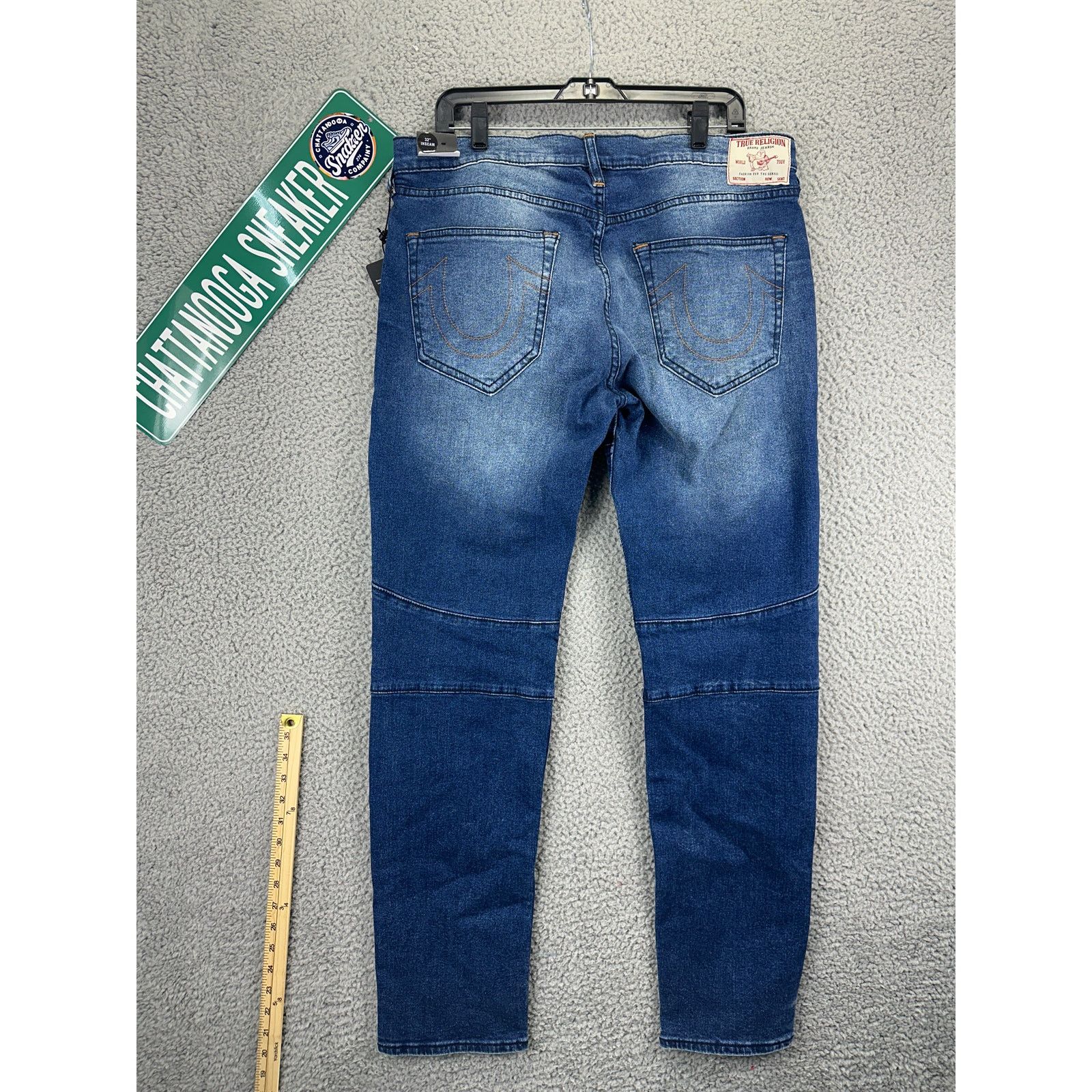 True Religion True Religion Rocco Relaxed Skinny Moto Jeans Mens 34 X 32 Size US 34 / EU 50 - 7 Thumbnail