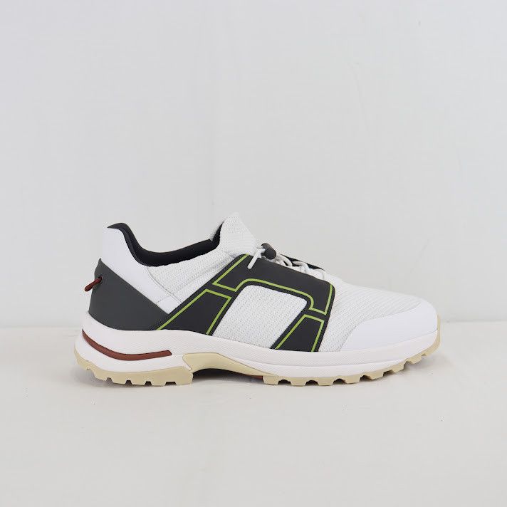 Loro Piana Trail Hiker Walk Mesh Roadster Calf Sneaker in White/Black Size US 13 / EU 46 - 4 Thumbnail