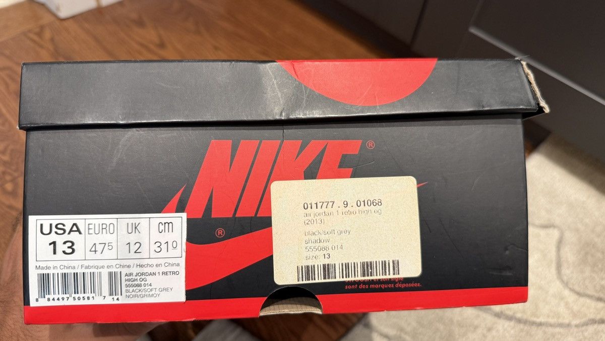 Jordan Brand × Nike Jordan 1 Retro High OG ‘Shadow’ 2017 Size US 13 / EU 46 - 11 Thumbnail
