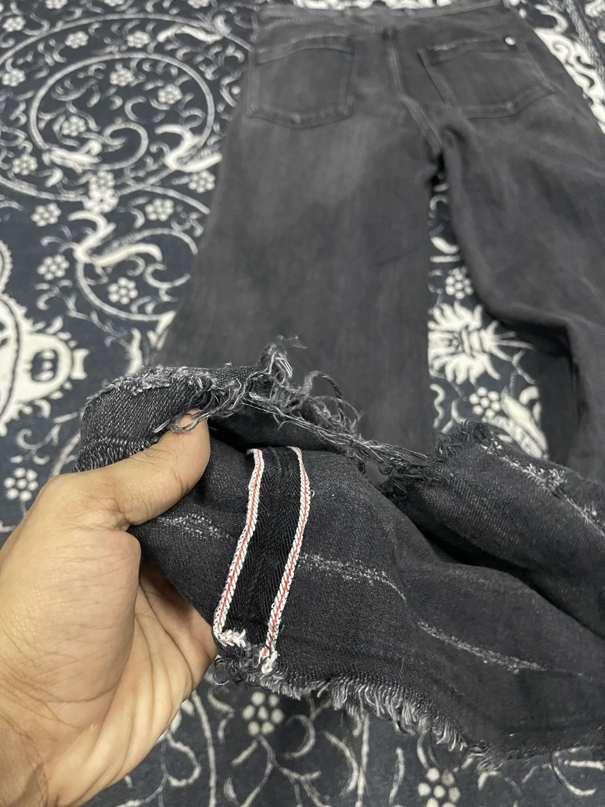 Japanese Brand 90s RARE THE BLACK TOKYO SALVEDGE JEANS DISTRESSED DESIGN Size 28" / US 6 / IT 42 - 15 Thumbnail