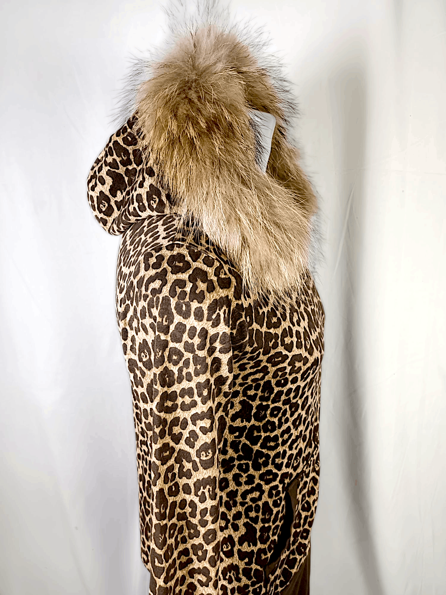 Japanese Brand JOKY GAL Leopard Print Fur Zipper Hoodie Size US S / EU 44-46 / 1 - 9 Thumbnail