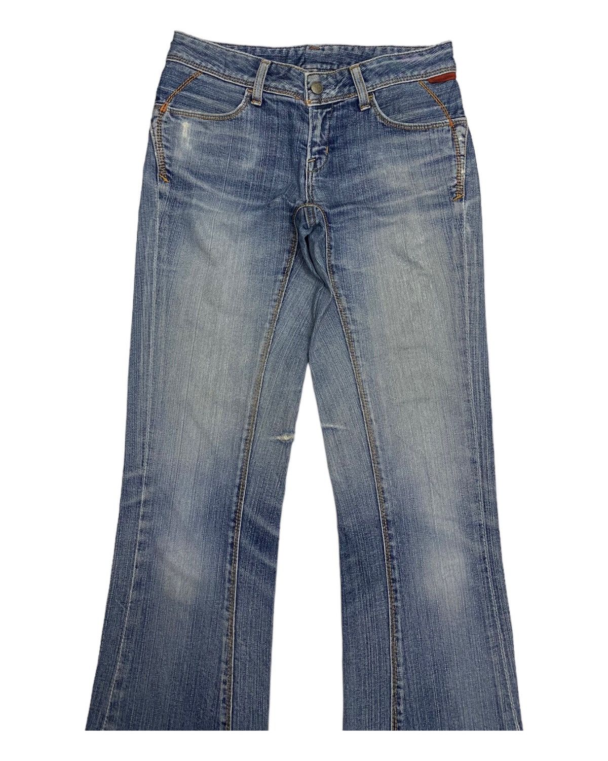 If Six Was Nine GEORGIA LOVE 🇯🇵 FLARE JEAN DISTRESSED DENIM JAPANESE BRAND Size 29" - 3 Thumbnail