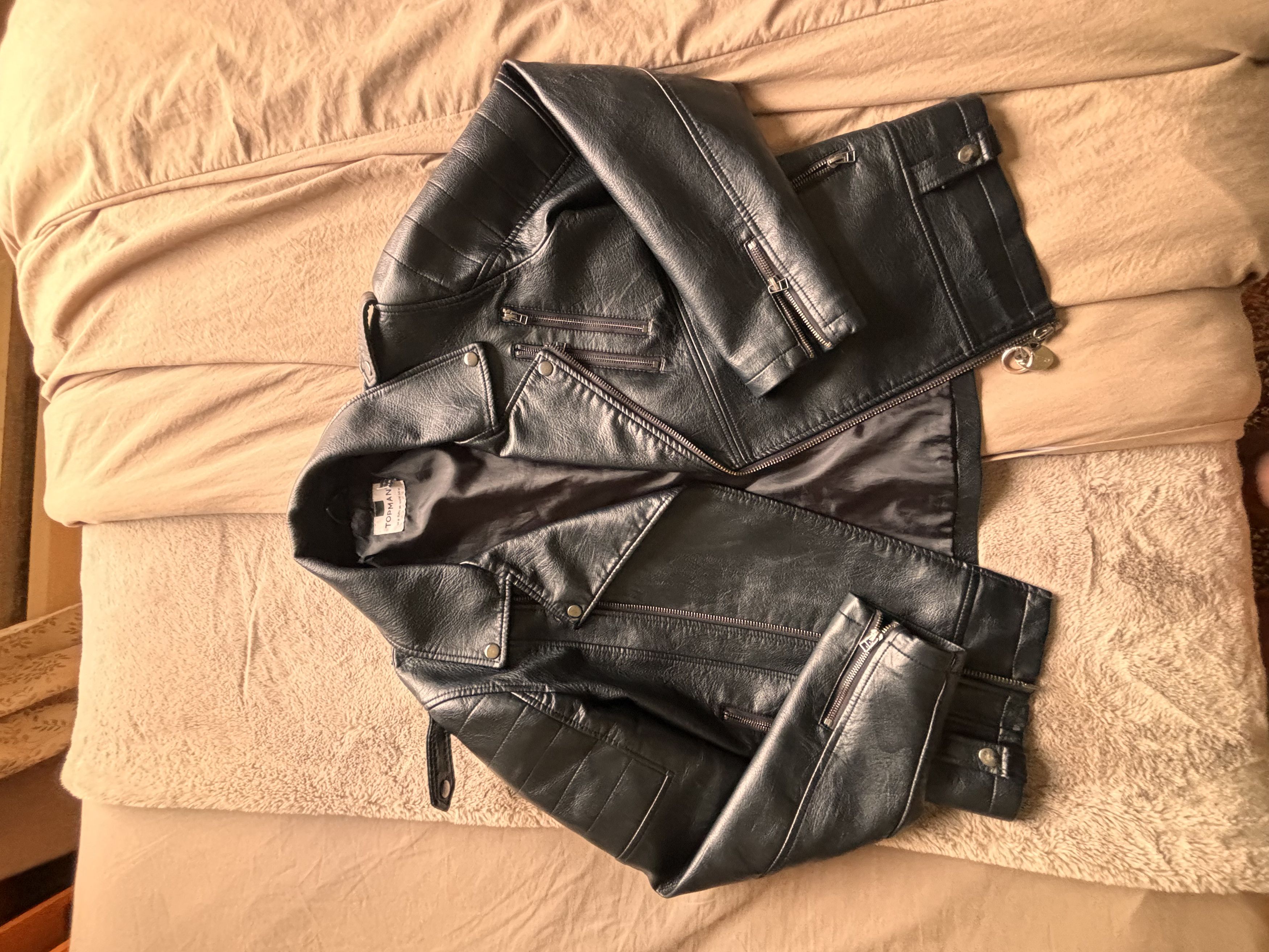 Topman Topman | Vegan Leather Jacket Size US M / EU 48-50 / 2 - 2 Thumbnail