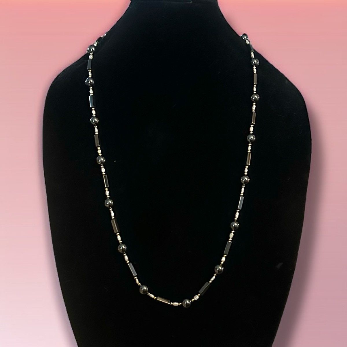 Other Hematite and freshwater pearl bead necklace Size ONE SIZE - 1 Thumbnail