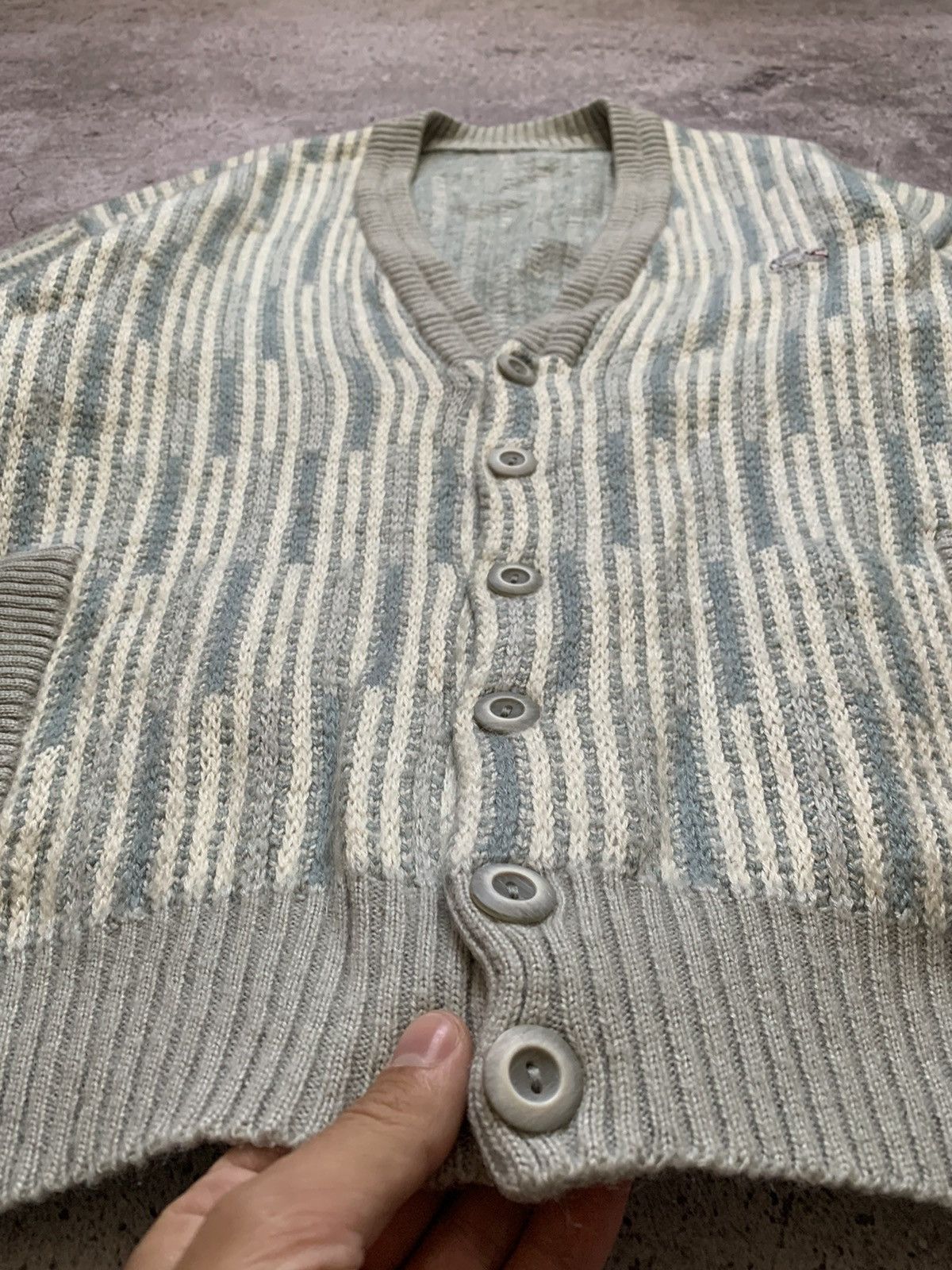 Japanese Brand × Lacoste × Vintage Rare LACOSTE Mohair Cardigan Made in Spain Size US M / EU 48-50 / 2 - 4 Thumbnail