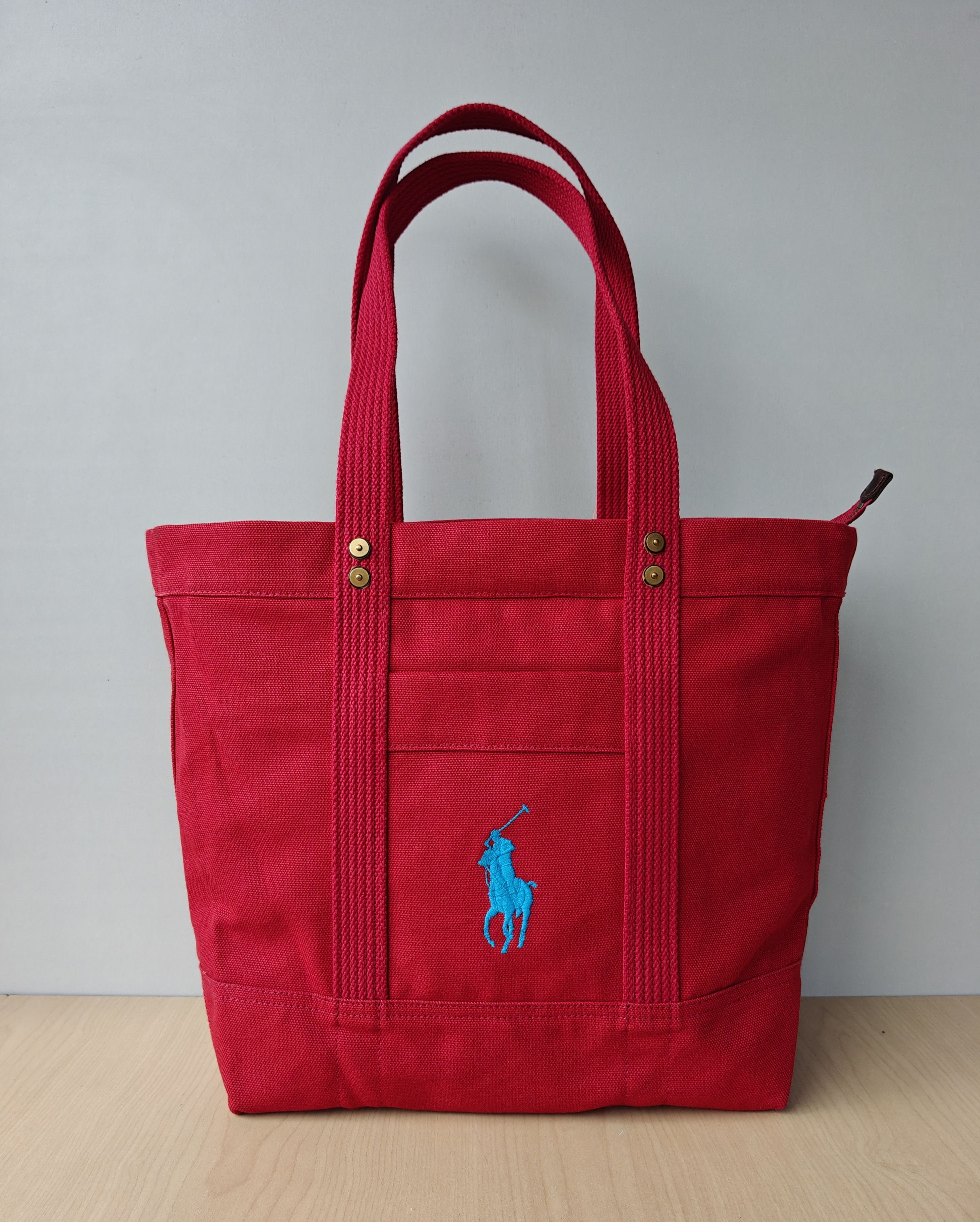 Polo Ralph Lauren Canvas Medium Tote Free Shipping FTP/4015