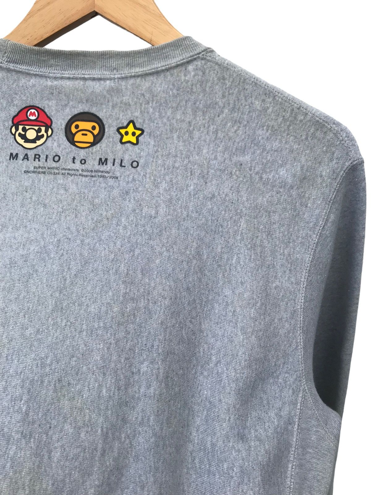 Bape Bape x Mario Baby Milo Crewneck Size US S / EU 44-46 / 1 - 14 Thumbnail
