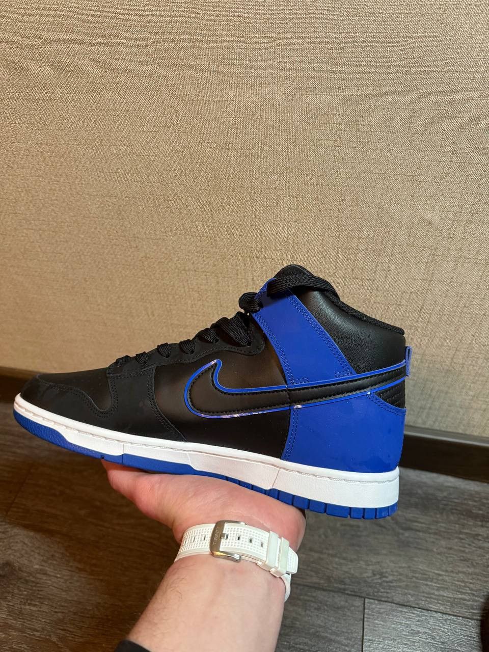 Nike Nike Dunk High Retro SE Black Royal Blue (DD3359-001) Size US 10.5 / EU 43-44 - 2 Thumbnail