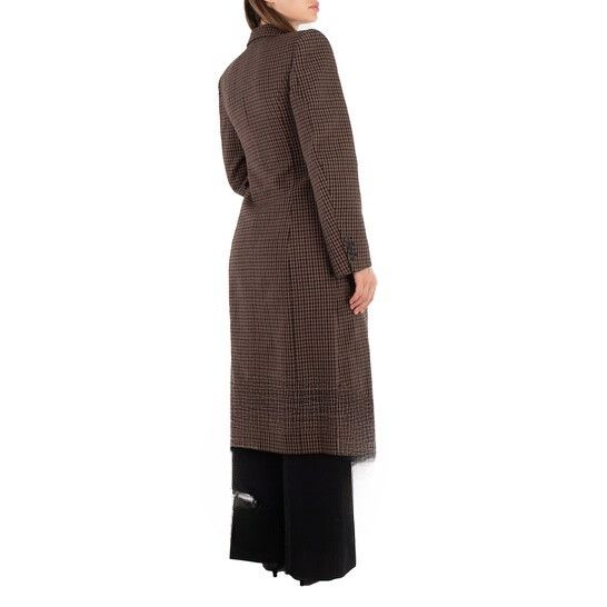 Balenciaga o1bcso1str1124 DB Hourglass Coat in Beige/Brown Size XS / US 0-2 / IT 36-38 - 4 Thumbnail