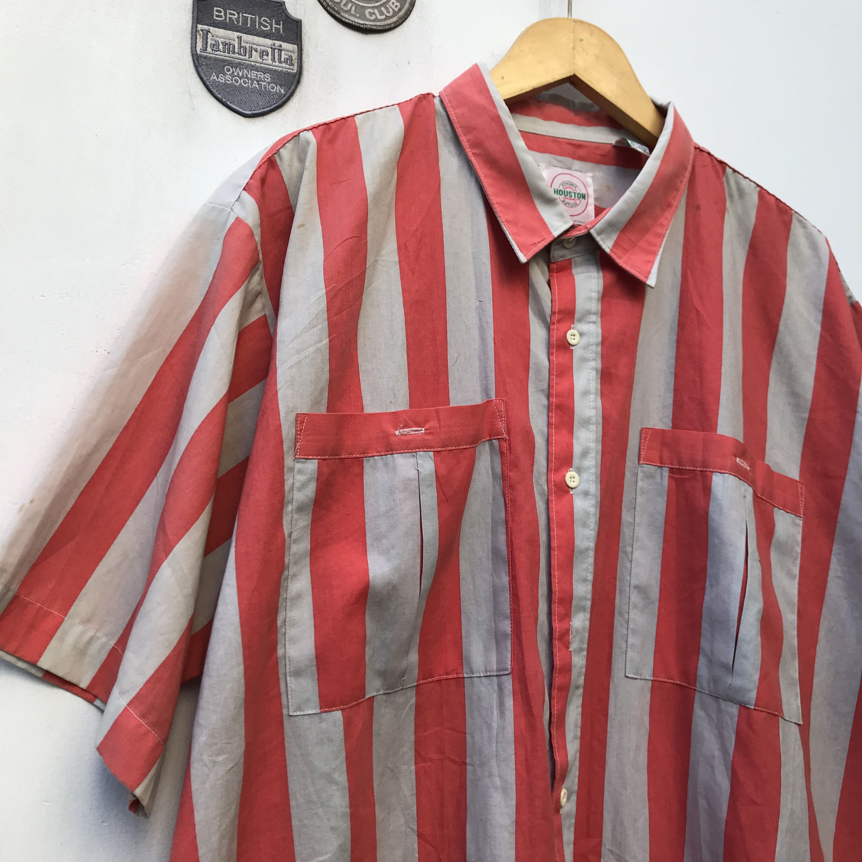 Vintage Vintage american classic Houston red candy stripes size xl Size US XL / EU 56 / 4 - 9 Thumbnail
