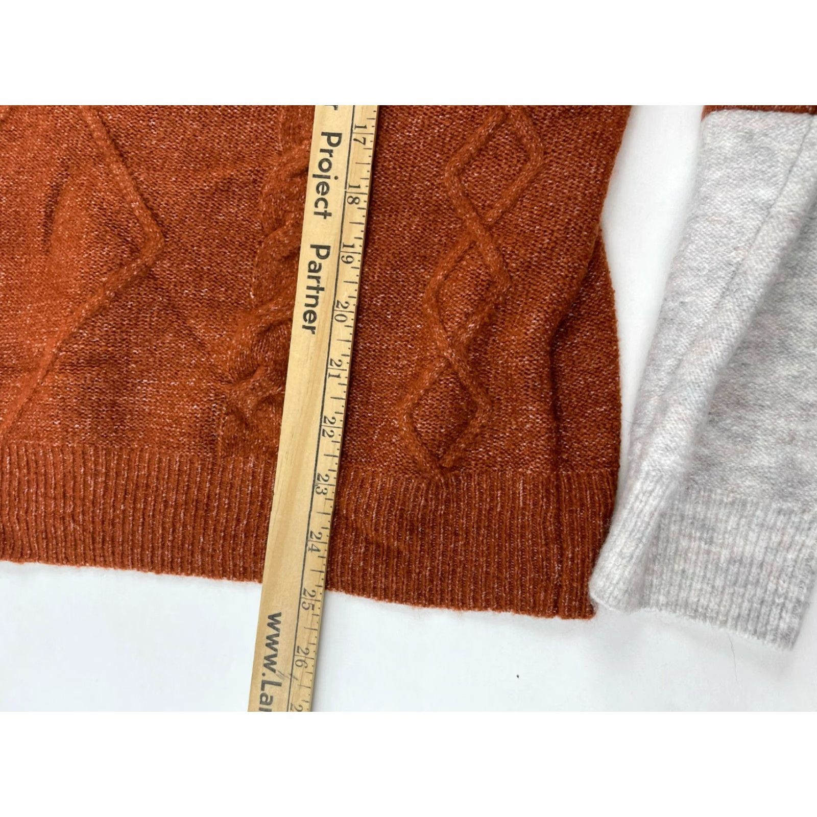 Rusty Como Vintage Sweater Womens Size S Rust Orange Brown Pullover Knit Mock Neck NWD Size S / US 4 / IT 40 - 7 Thumbnail