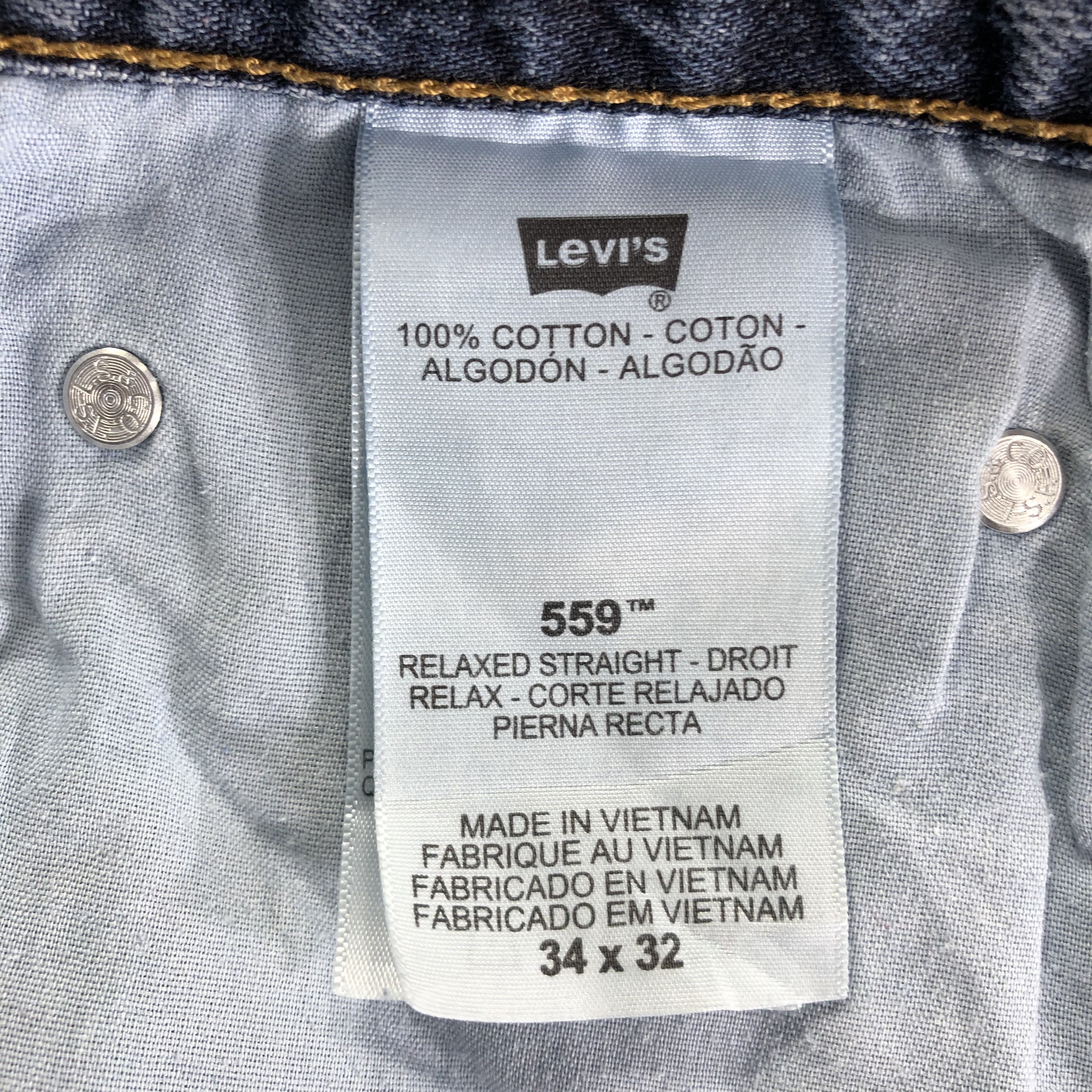 Levi's × Vintage Vintage Blue Wash Levis 559 Jeans-JM3458 Size 35" - 9 Thumbnail