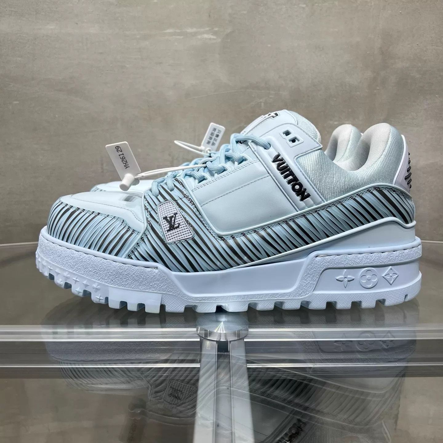 Louis Vuitton LV Trainer Maxi Blue UK9.5/43.5 Size US 10.5 / EU 43-44 - 3 Thumbnail