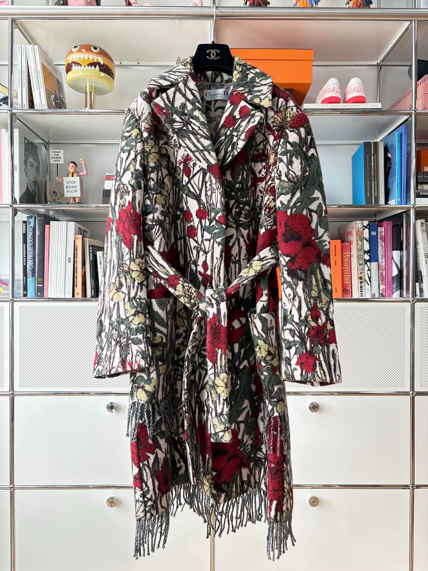Dior DIOR Floral Fringe Long Coat Size S / US 4 / IT 40 - 1 Thumbnail