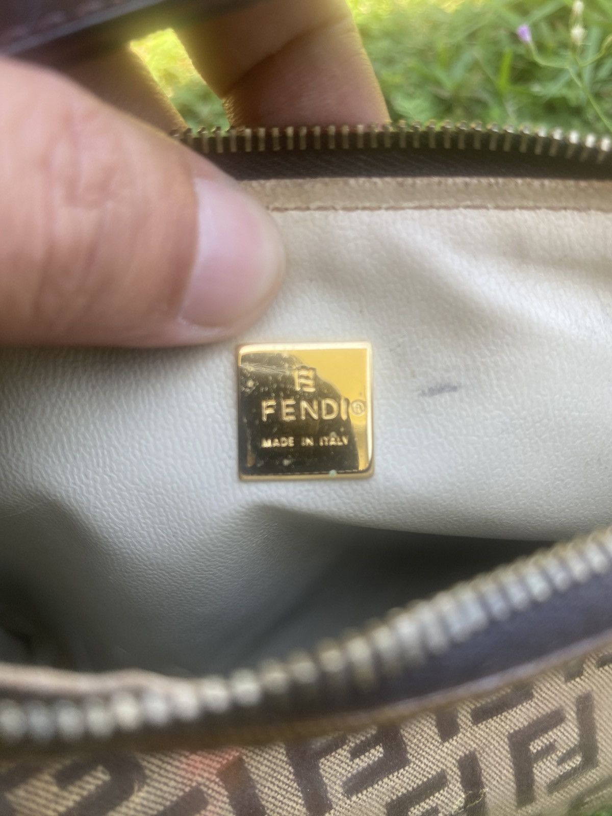 Fendi Authentic Fendi Zucchino PVC Pochette Bag Size ONE SIZE - 10 Thumbnail