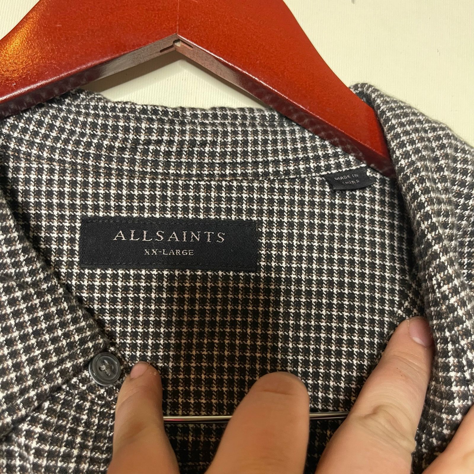Allsaints All saints Utica better cotton flannel button down shirt XXL Size US XXL / EU 58 / 5 - 3 Thumbnail