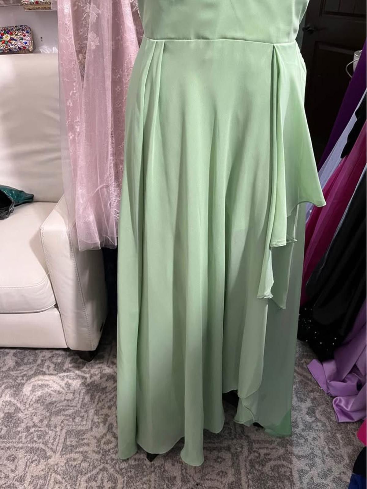 Other Seafoam green chiffon gown with corset back Size M / US 6-8 / IT 42-44 - 3 Thumbnail