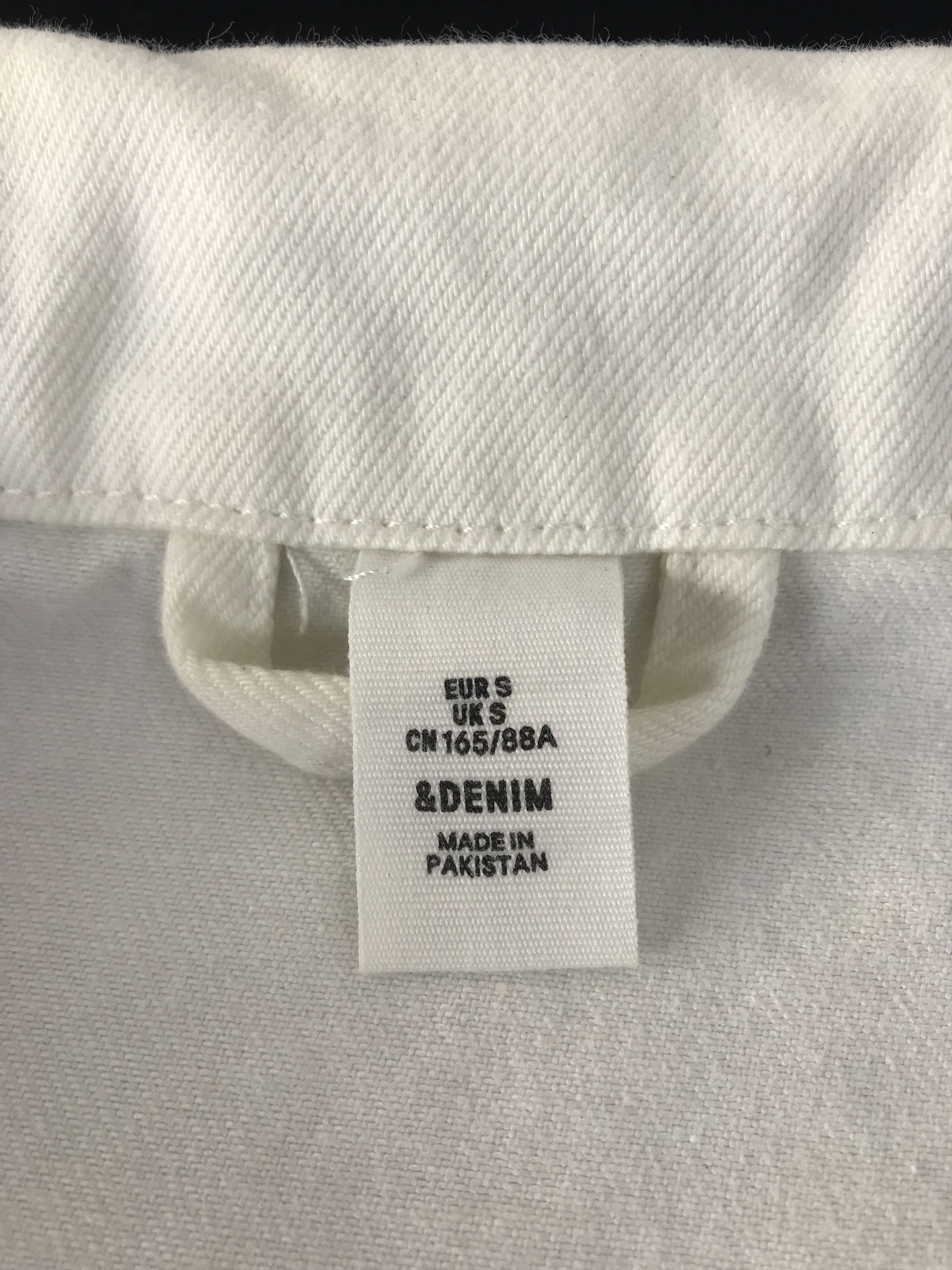 Zara Zara White Denim Jacket Trucker Streetwear Fashion Size S / US 4 / IT 40 - 7 Thumbnail