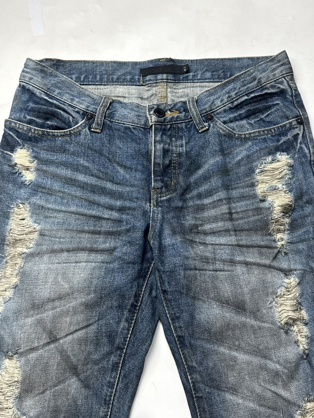 If Six Was Nine FUGA Distressed Denim Shorts Lgb Goa Styled Size US 30 / EU 46 - 3 Thumbnail