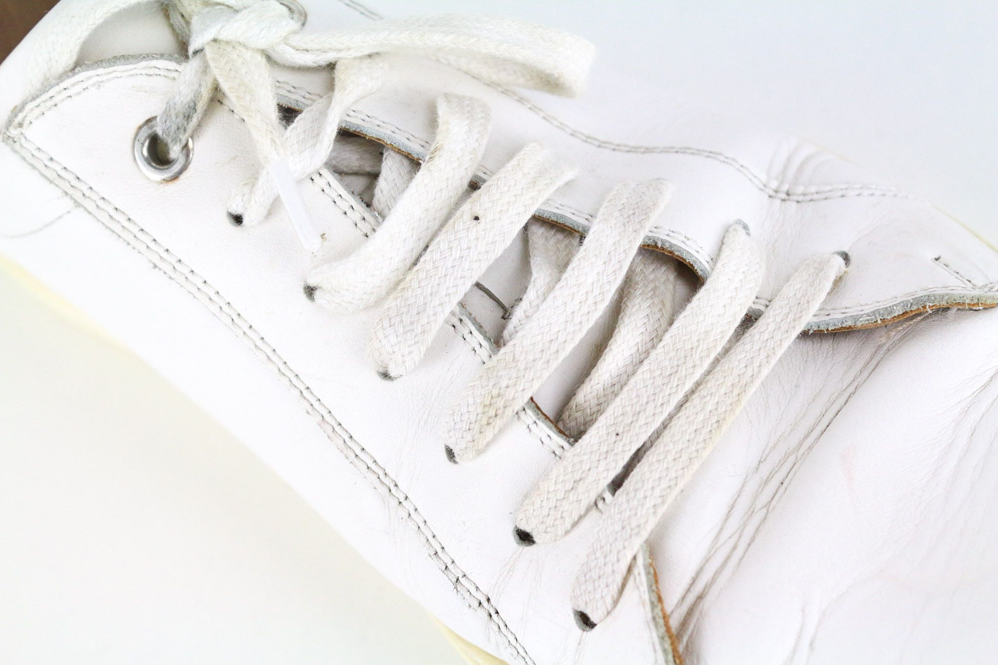 Suitsupply EU43 White Leather Laced Sneakers 73654 Size US 10 / EU 43 - 12 Thumbnail