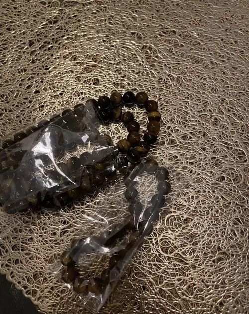 Jewelry Beaded Choker Nature Tiger Eye Stone Bead Necklace Size ONE SIZE - 4 Thumbnail