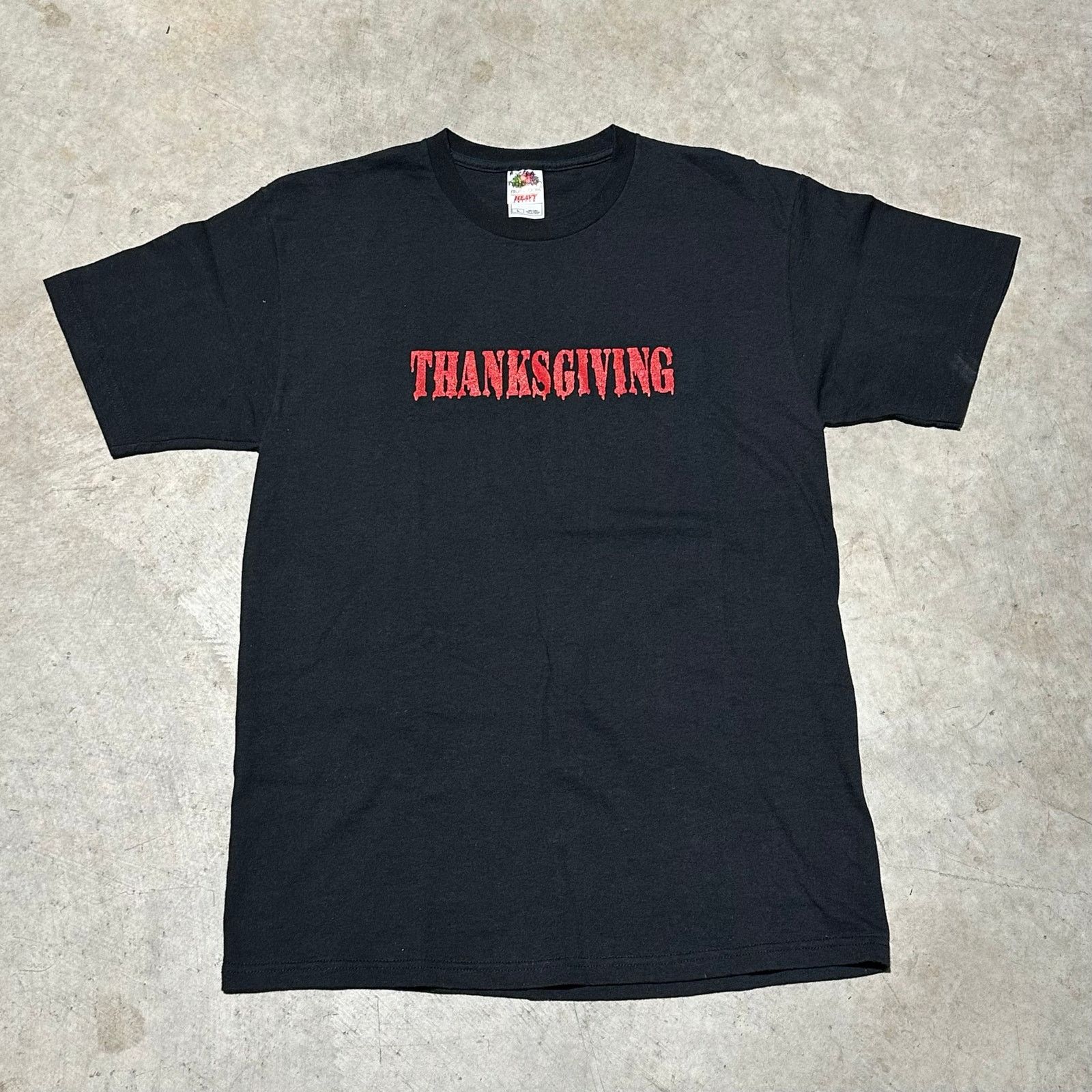 Fruit Of The Loom VTG Anti Thanksgiving Bloody Horror Sarcasm Native Parody T Size US L / EU 52-54 / 3 - 1 Thumbnail