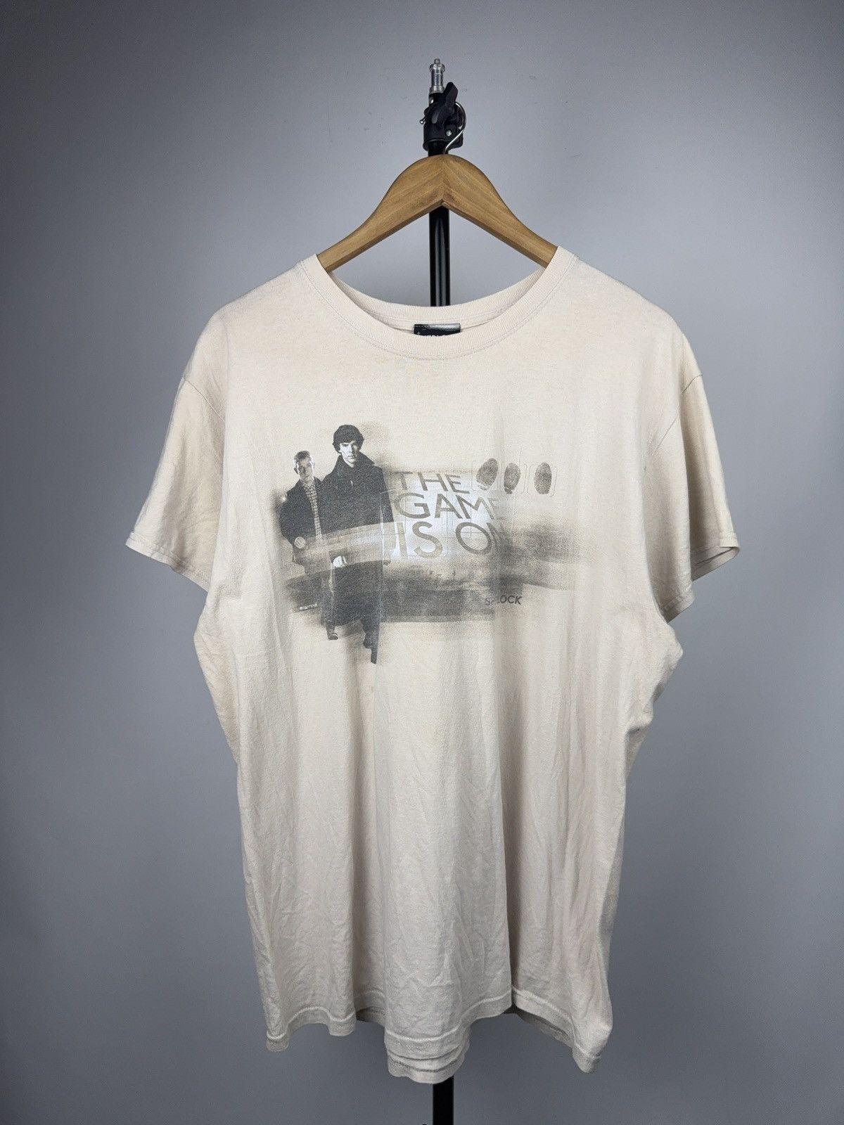 Vintage 00s Sherlock BBC The Game Is On Promo T-Shirt 2013 Size US L / EU 52-54 / 3 - 1 Thumbnail