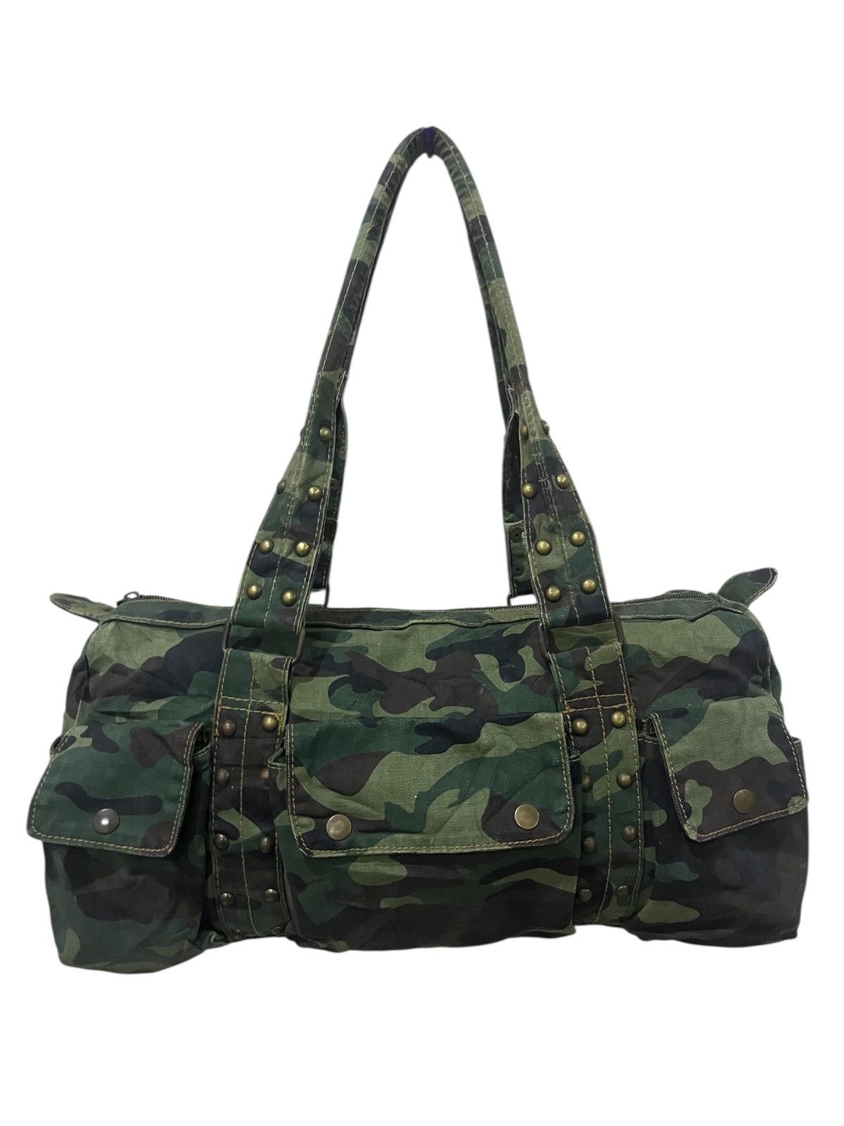 Japanese Brand vintage handle bag camo flag Size ONE SIZE - 1 Thumbnail