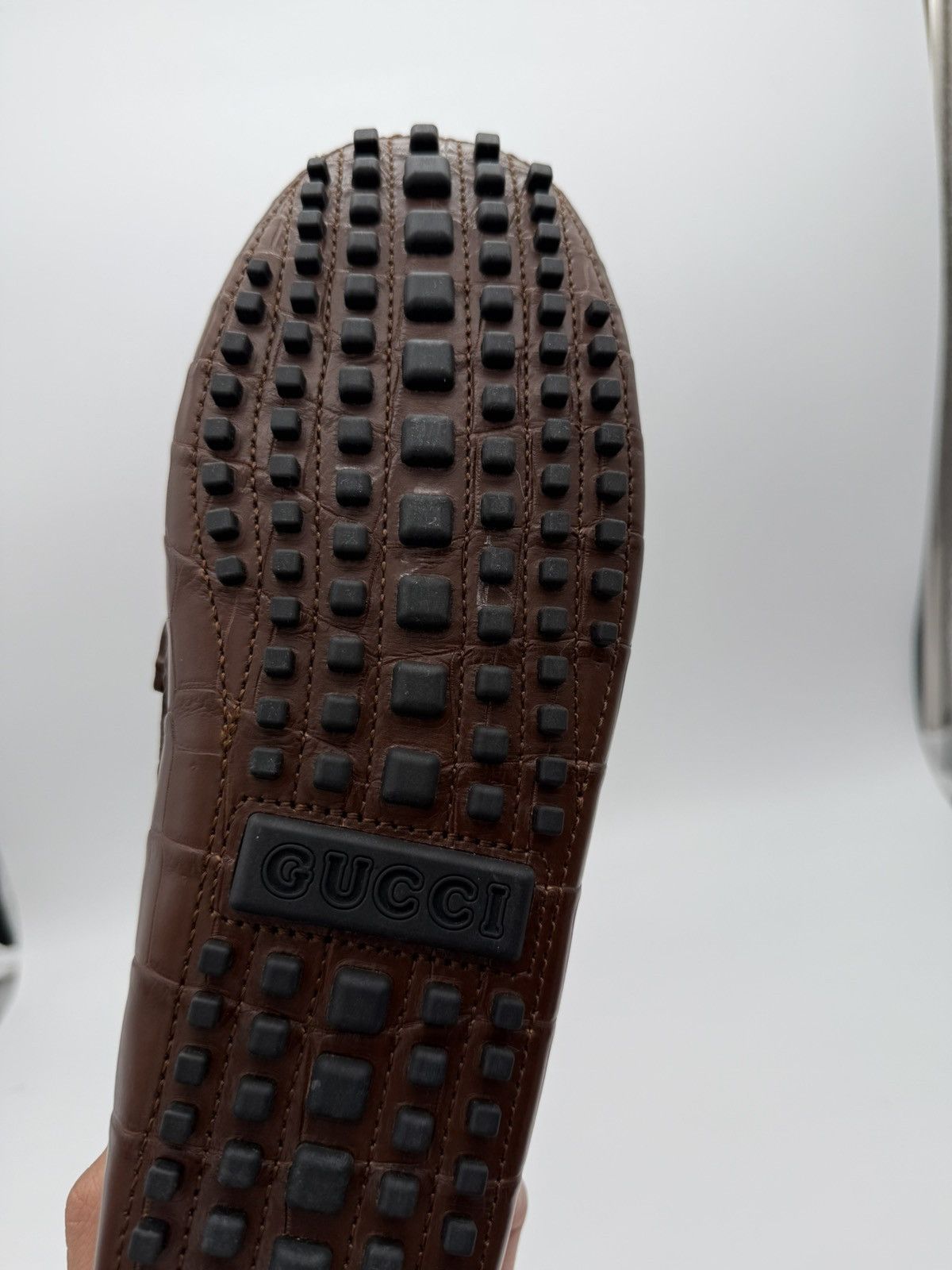 Gucci Gucci Men’s Brown Crocodile Moccasins Size 8 US NWT $3900 Size US 8 / EU 41 - 10 Thumbnail