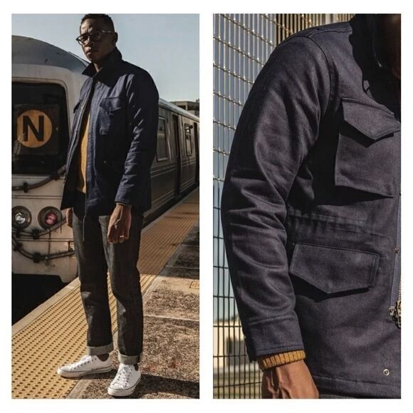 Taylor Stitch Taylor Stitch x Alpha Industries M51 in indigo sateen M Size US M / EU 48-50 / 2 - 2 Thumbnail