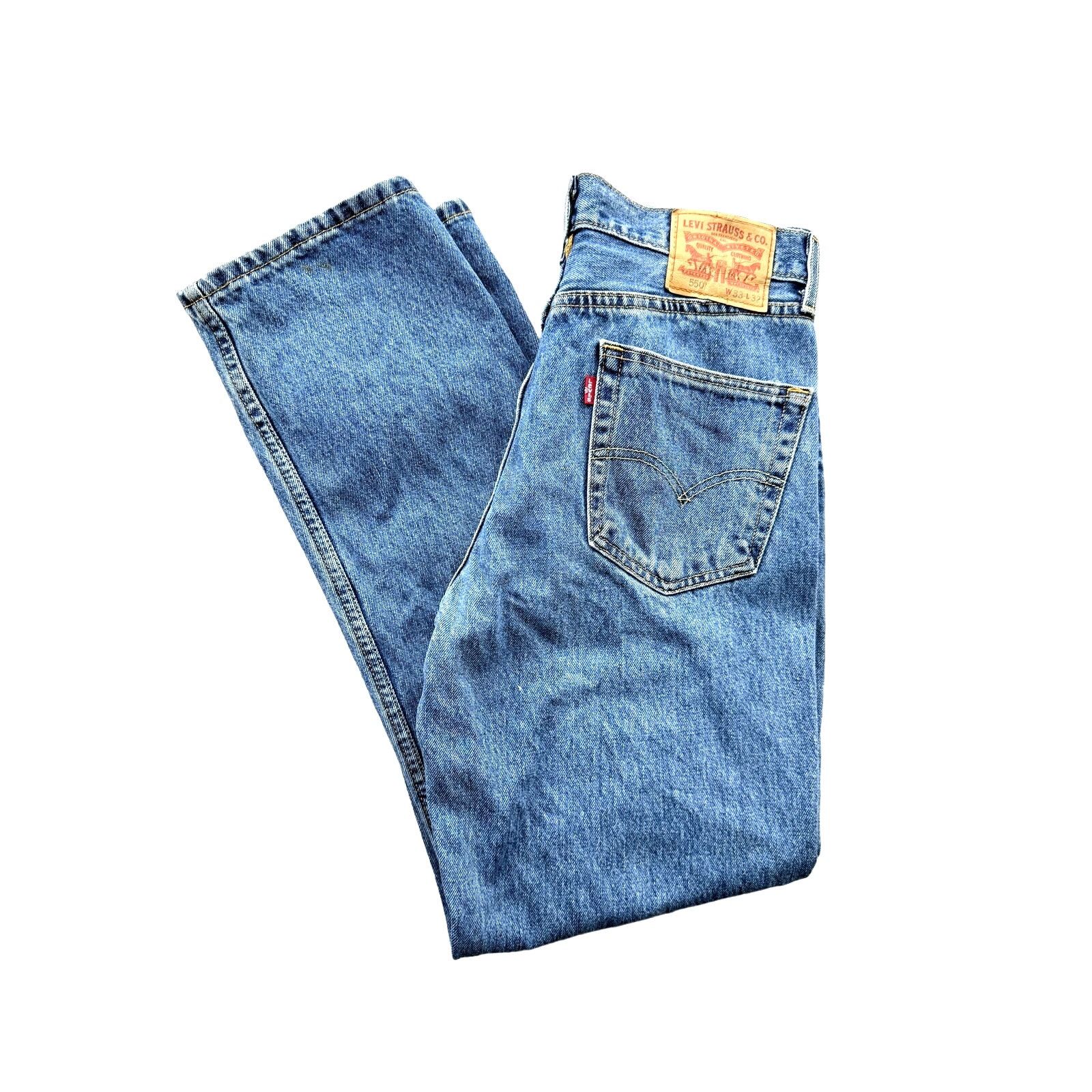 Levi's × Vintage Vintage Levi's Men's 550 Blue Denim Jeans Size US 33 - 1 Thumbnail