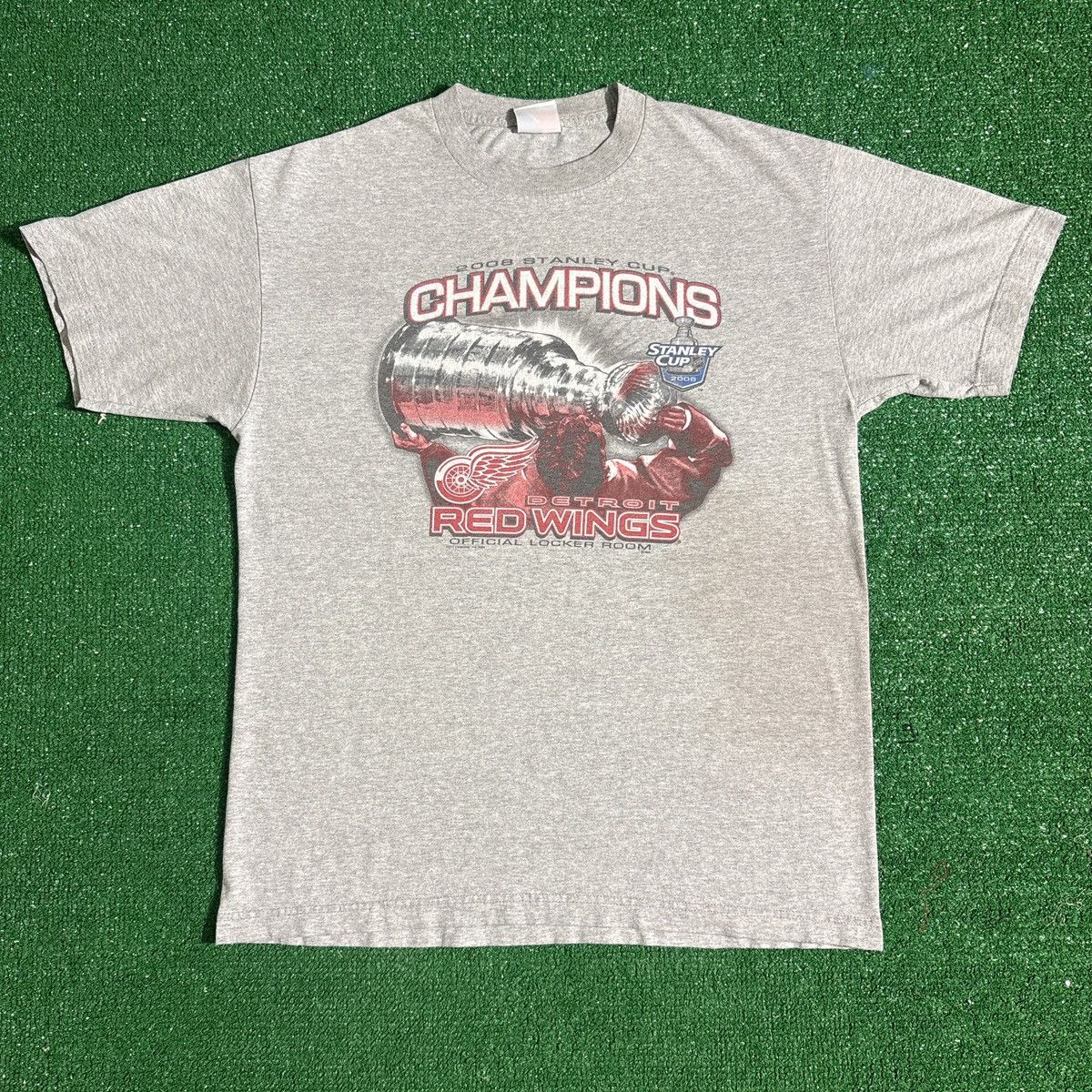 Majestic 2008 Detroit Red Wings Stanley Cup Champions Tee Size US L / EU 52-54 / 3 - 1 Thumbnail